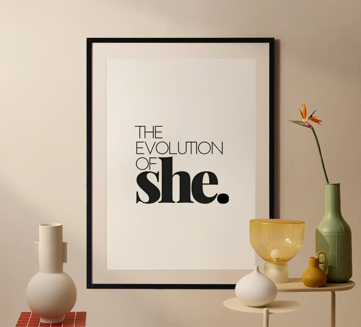 She Evolution poster van QuoteFrame