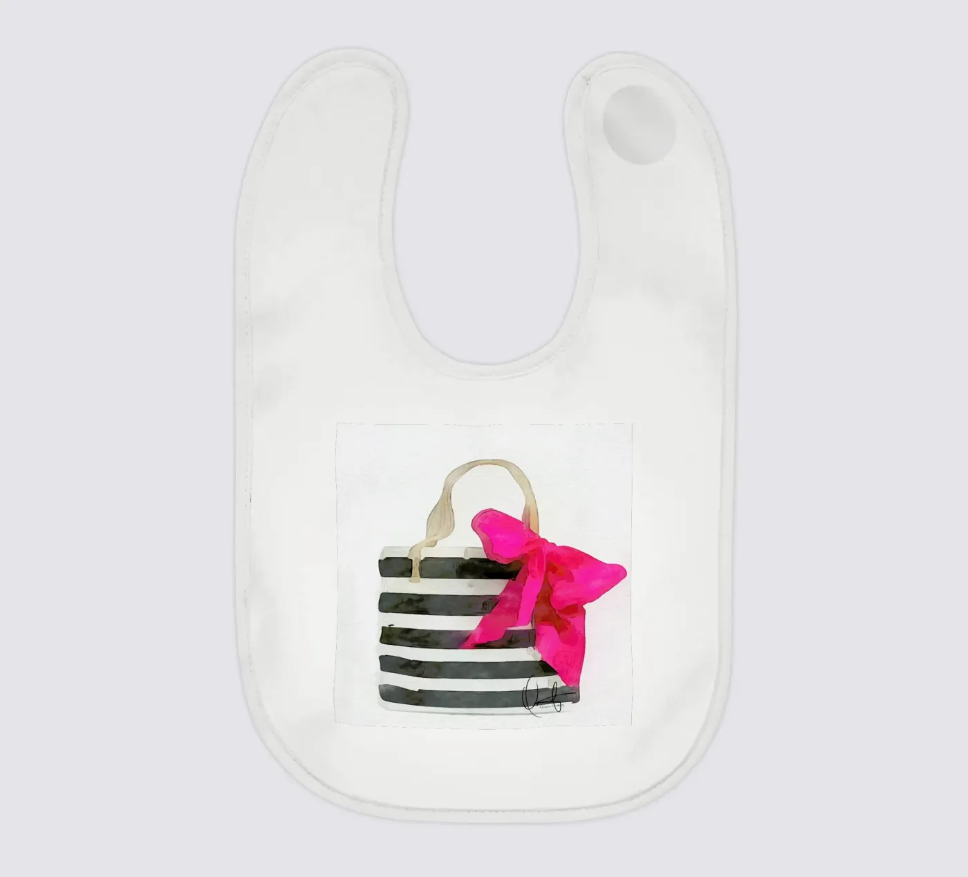 French Outing baby bib by Xchange Art Studio