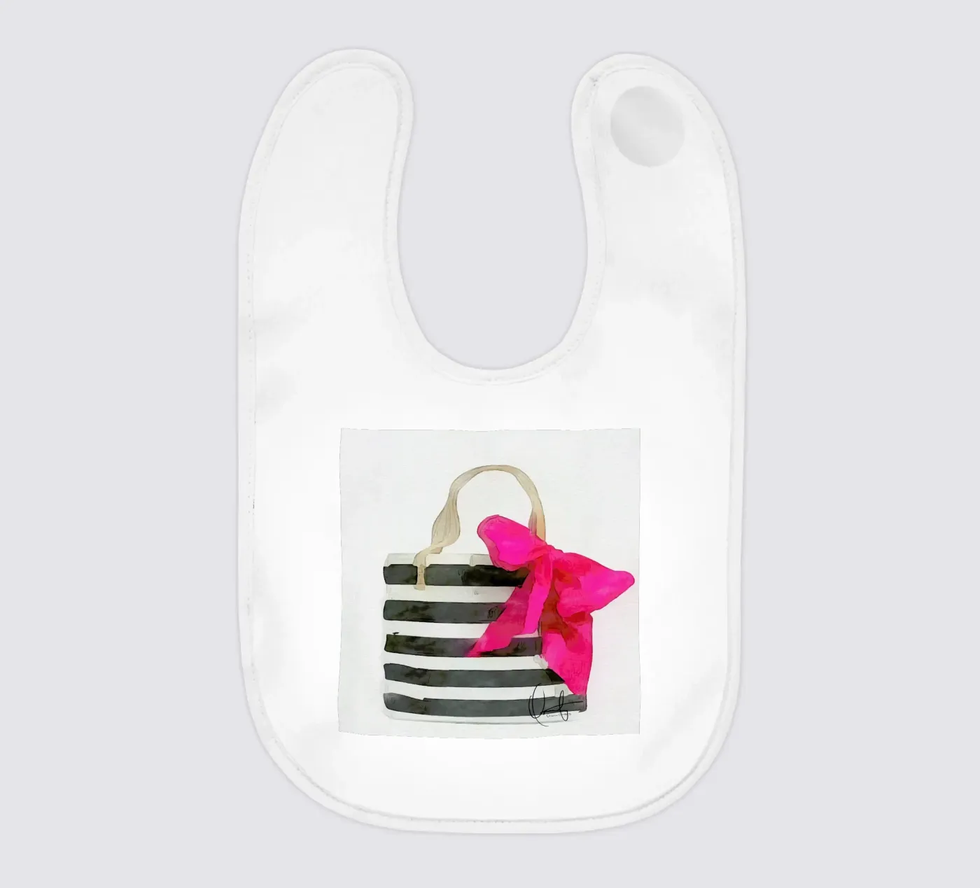 French Outing baby bib by Xchange Art Studio
