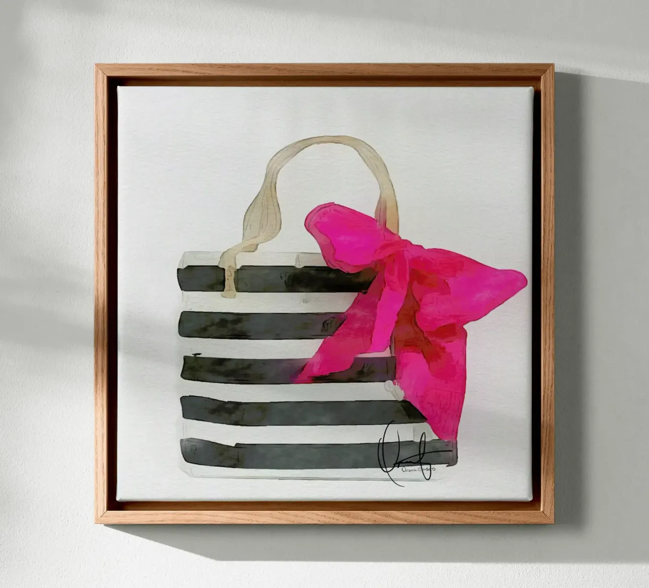 French Outing tela con Cornice a cassetta da Xchange Art Studio