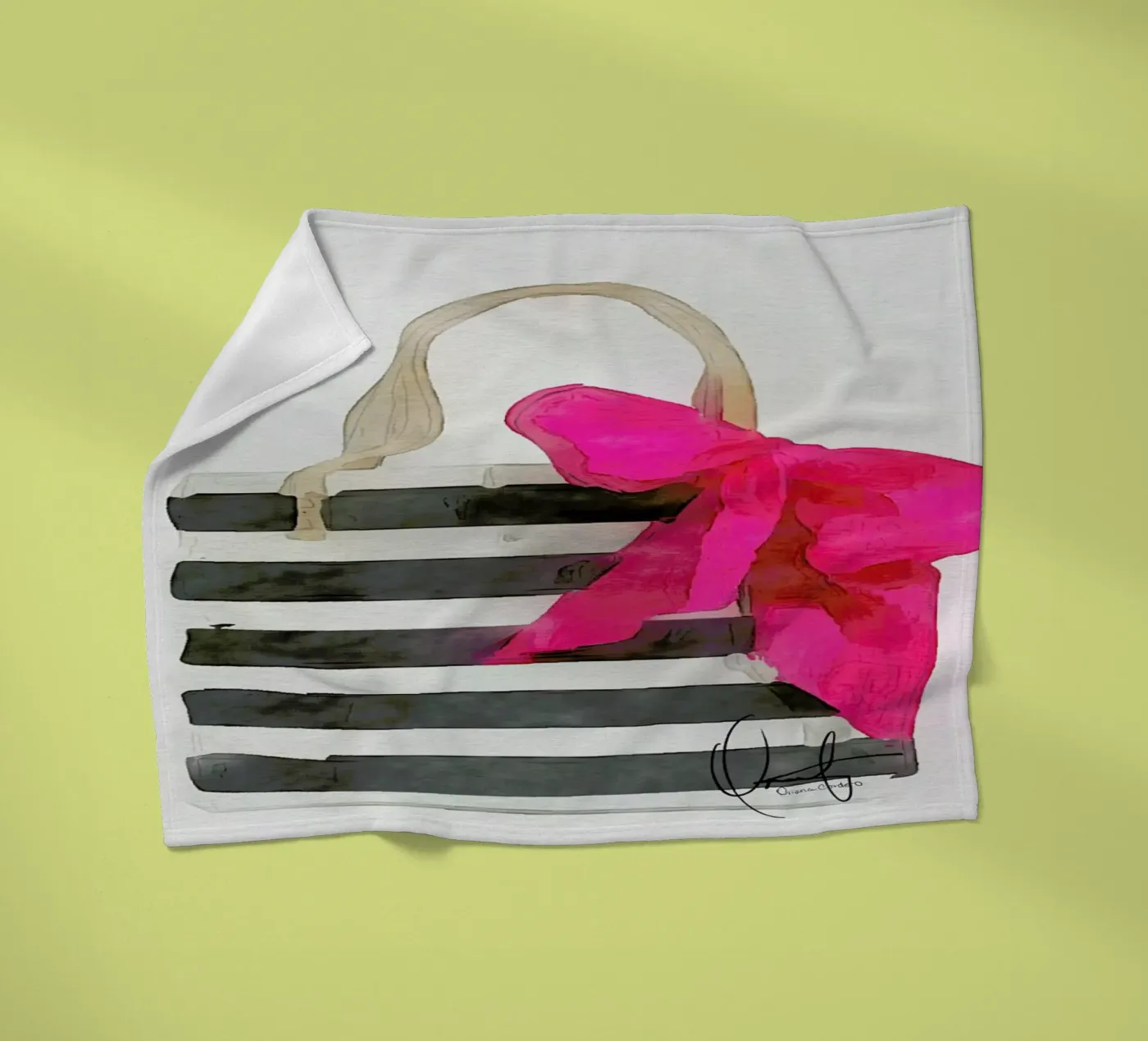 French Outing plaid polaire de Xchange Art Studio