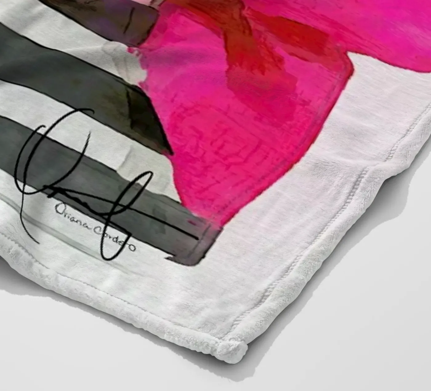 French Outing plaid polaire de Xchange Art Studio