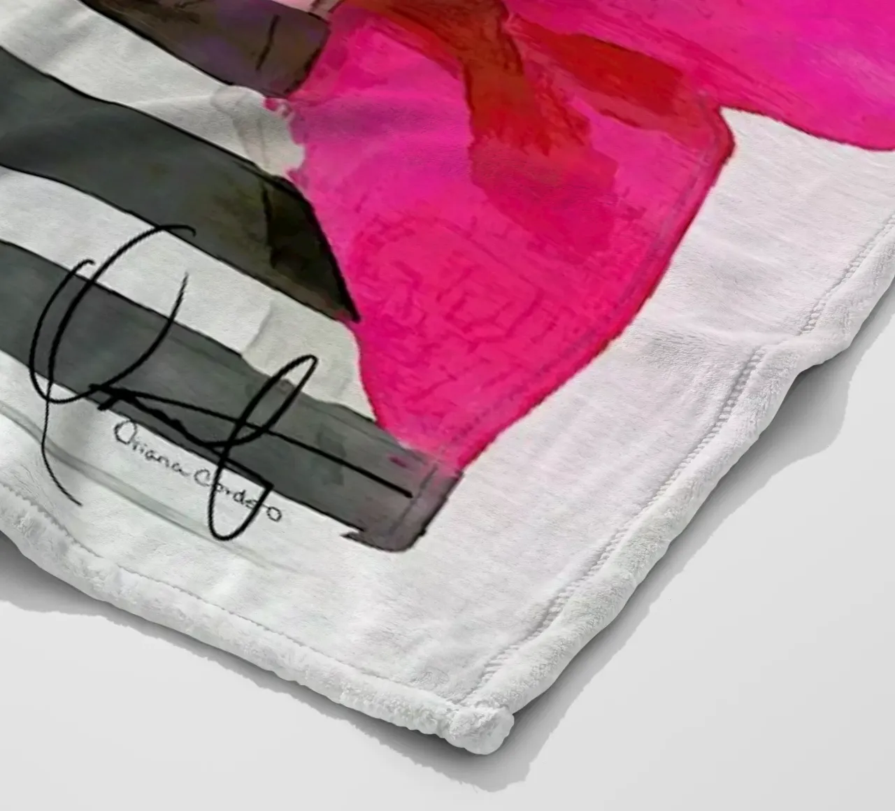 French Outing fleecedeken van Xchange Art Studio