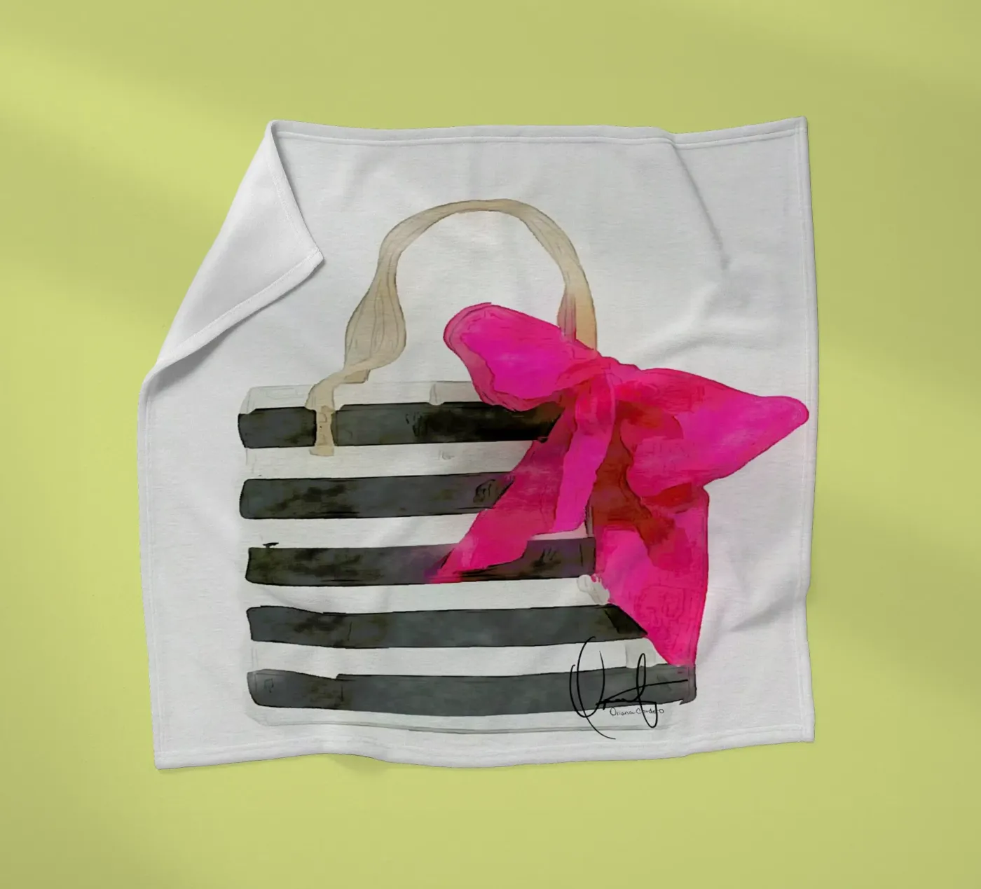 French Outing plaid polaire de Xchange Art Studio