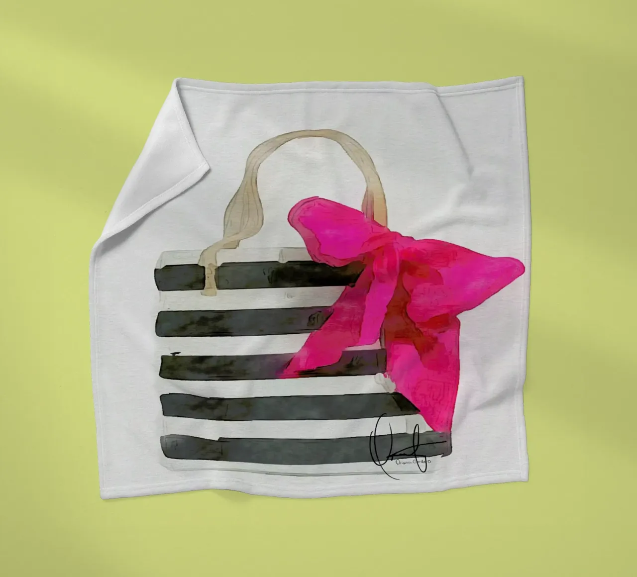 French Outing fleecedeken van Xchange Art Studio