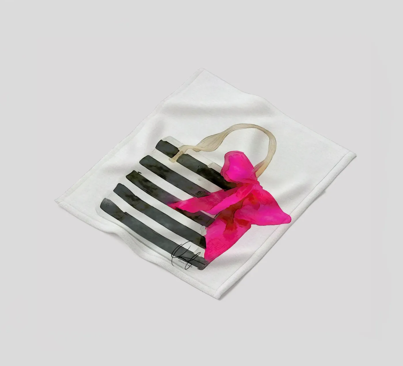 French Outing plaid polaire de Xchange Art Studio