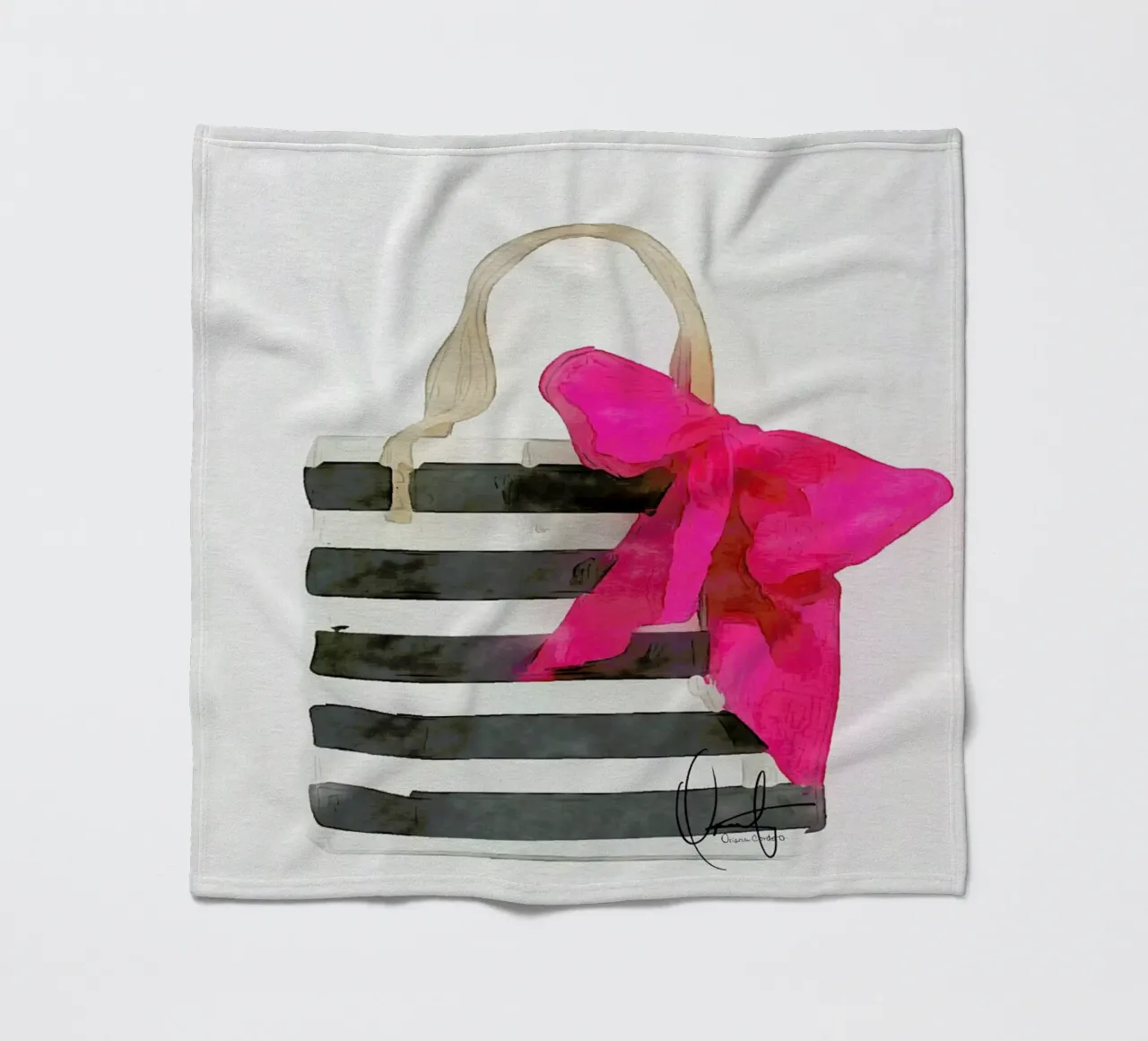 French Outing fleecedeken van Xchange Art Studio