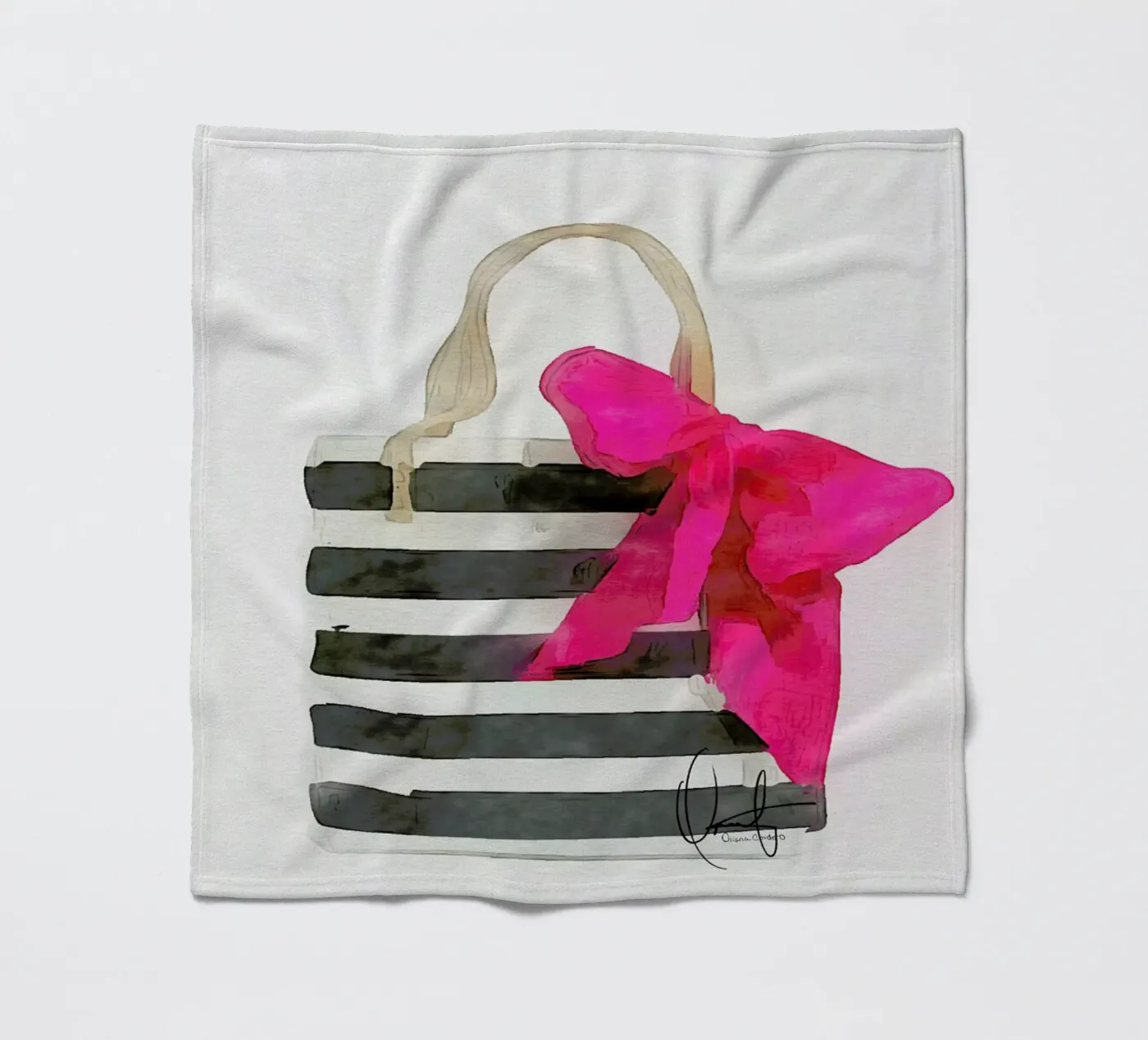 French Outing plaid polaire de Xchange Art Studio