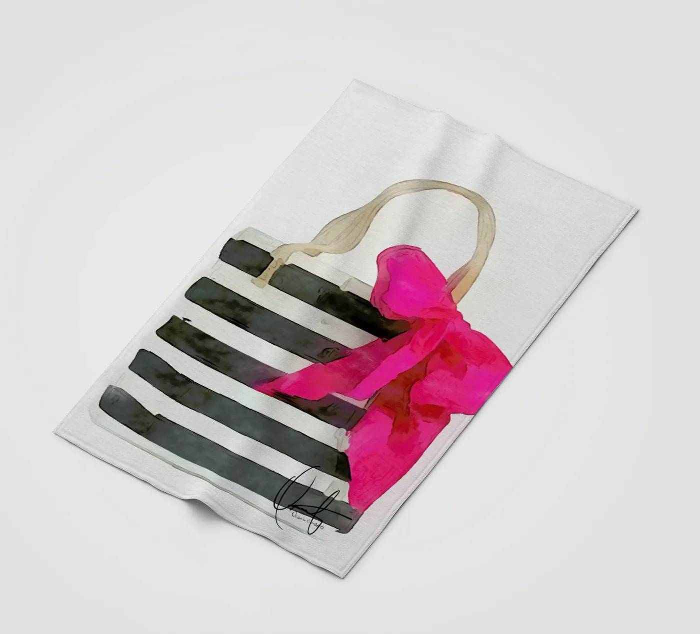 French Outing plaid polaire de Xchange Art Studio