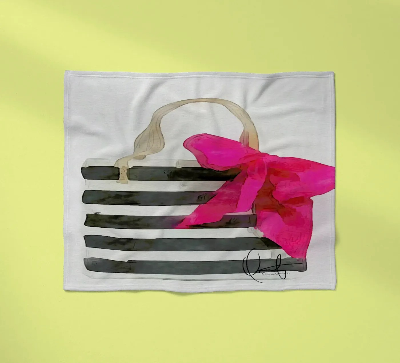 French Outing plaid polaire de Xchange Art Studio