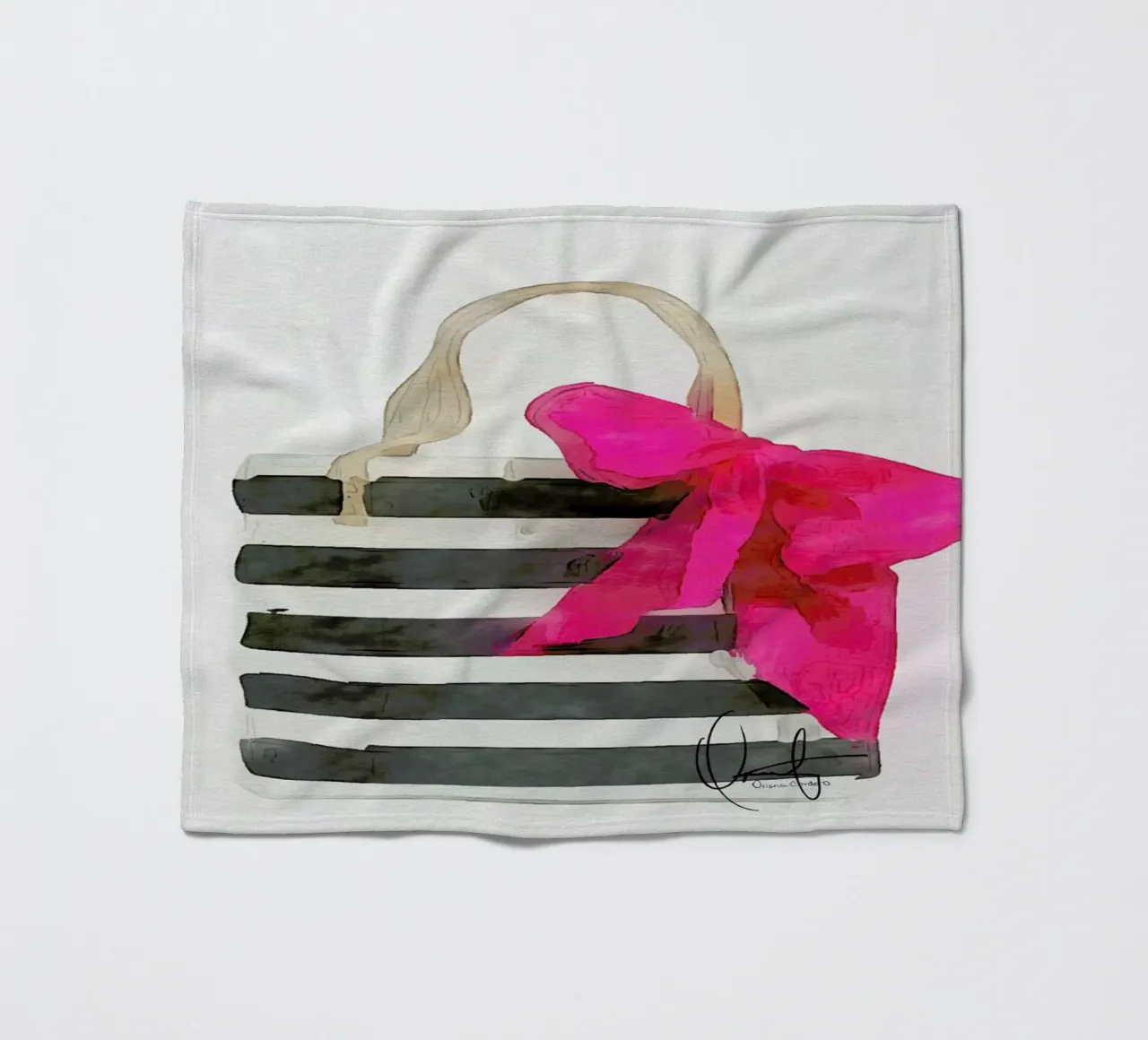 French Outing fleecedeken van Xchange Art Studio