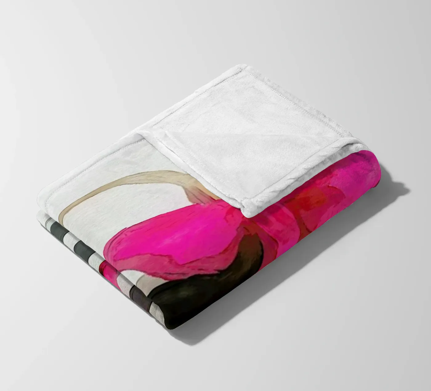 French Outing plaid polaire de Xchange Art Studio