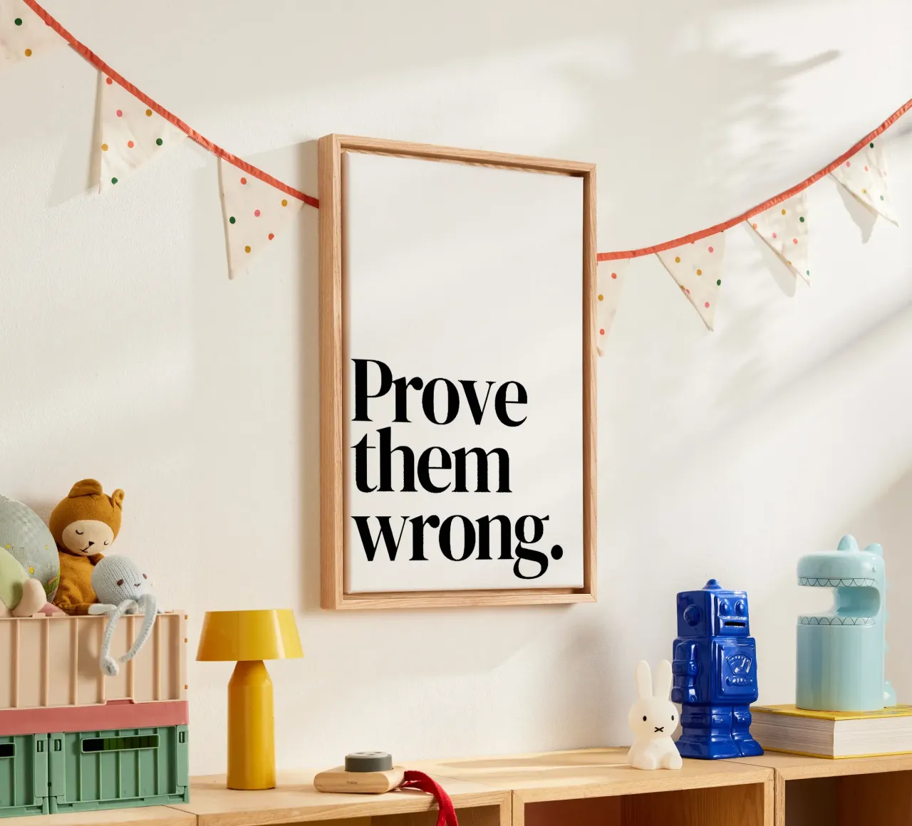 Prof them wrong canvas van QuoteFrame