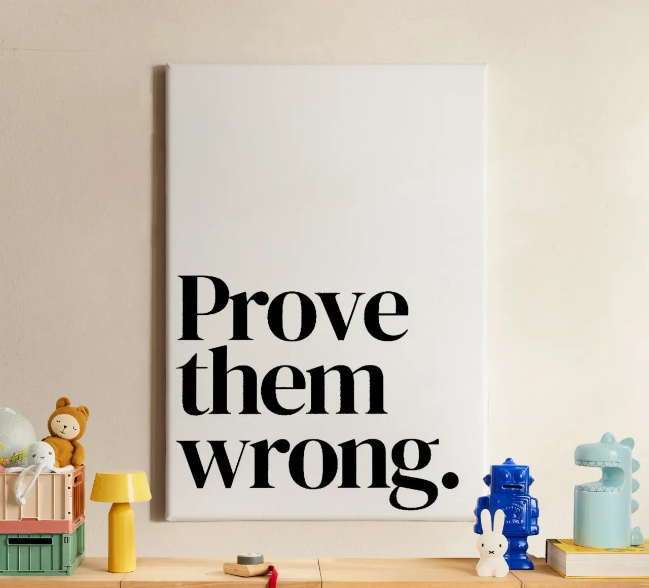 Prof them wrong canvas van QuoteFrame