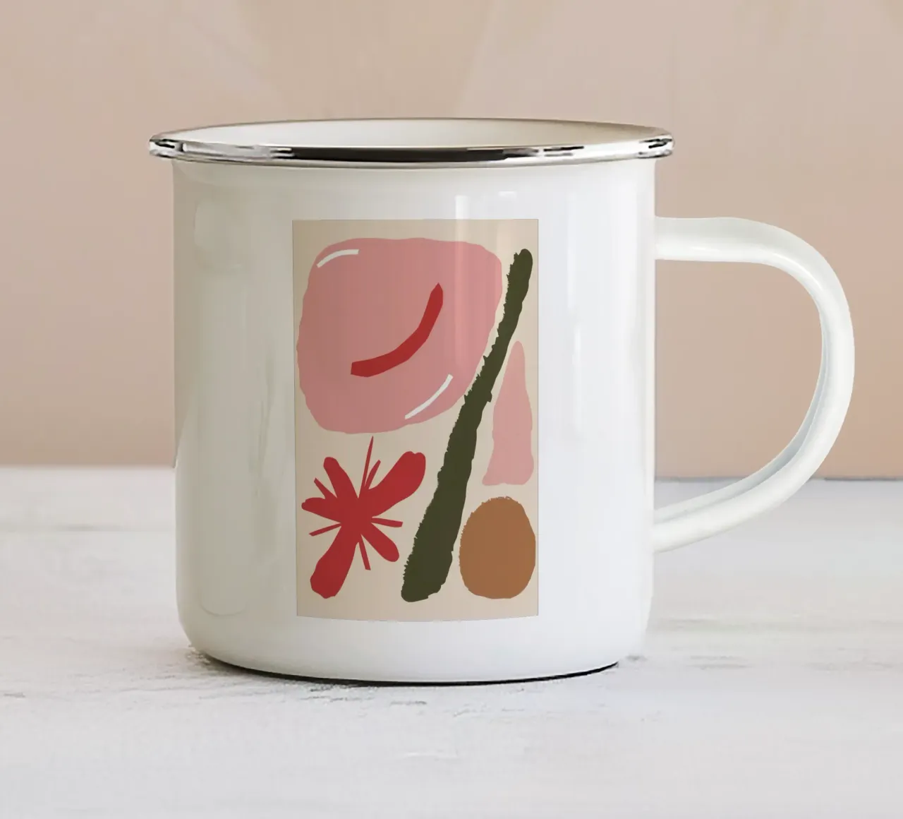 Moduli del profilo astratto tazza in smalto da Sky Velour