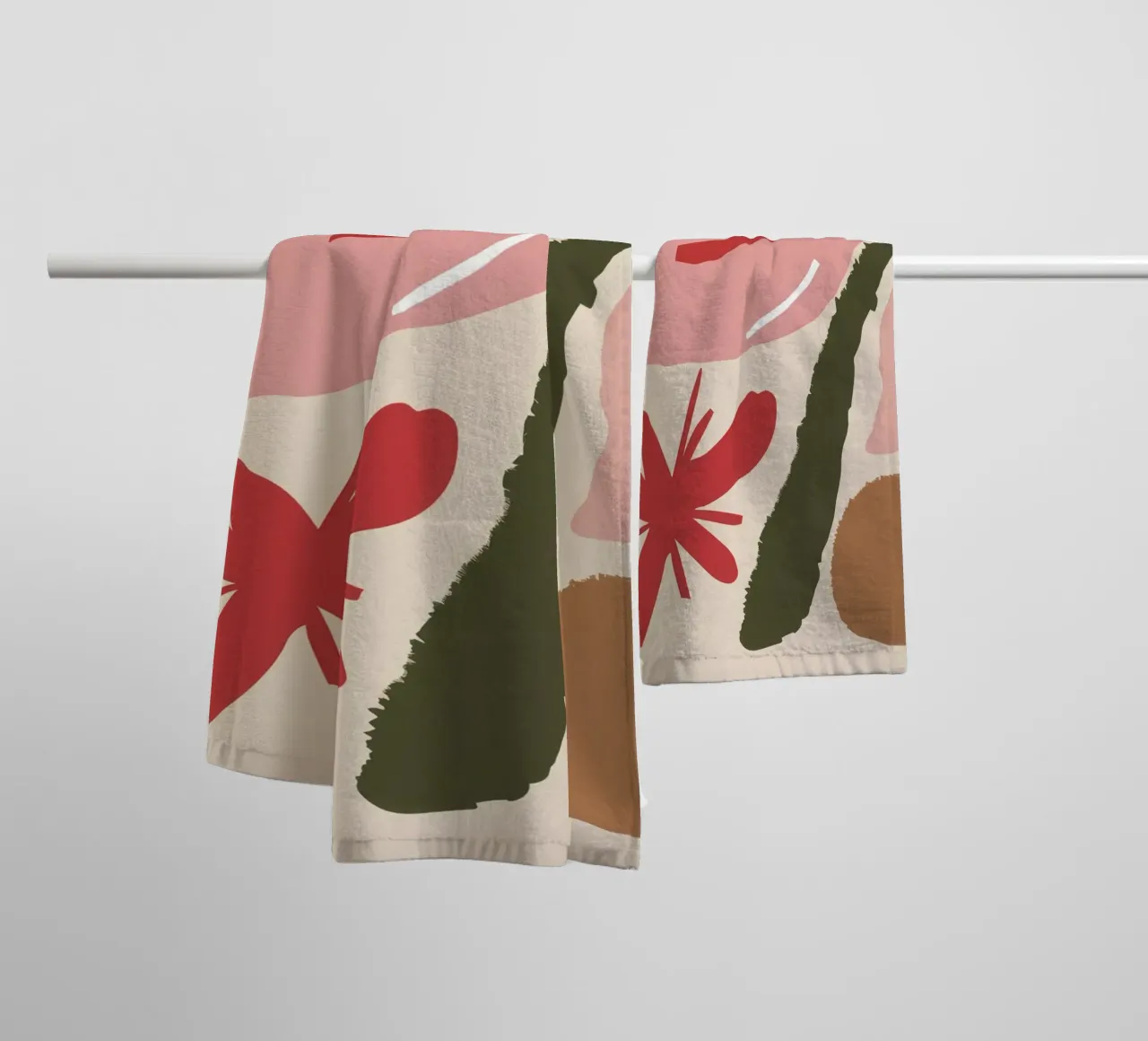 Abstract Profile Forms towel by Sky Velour