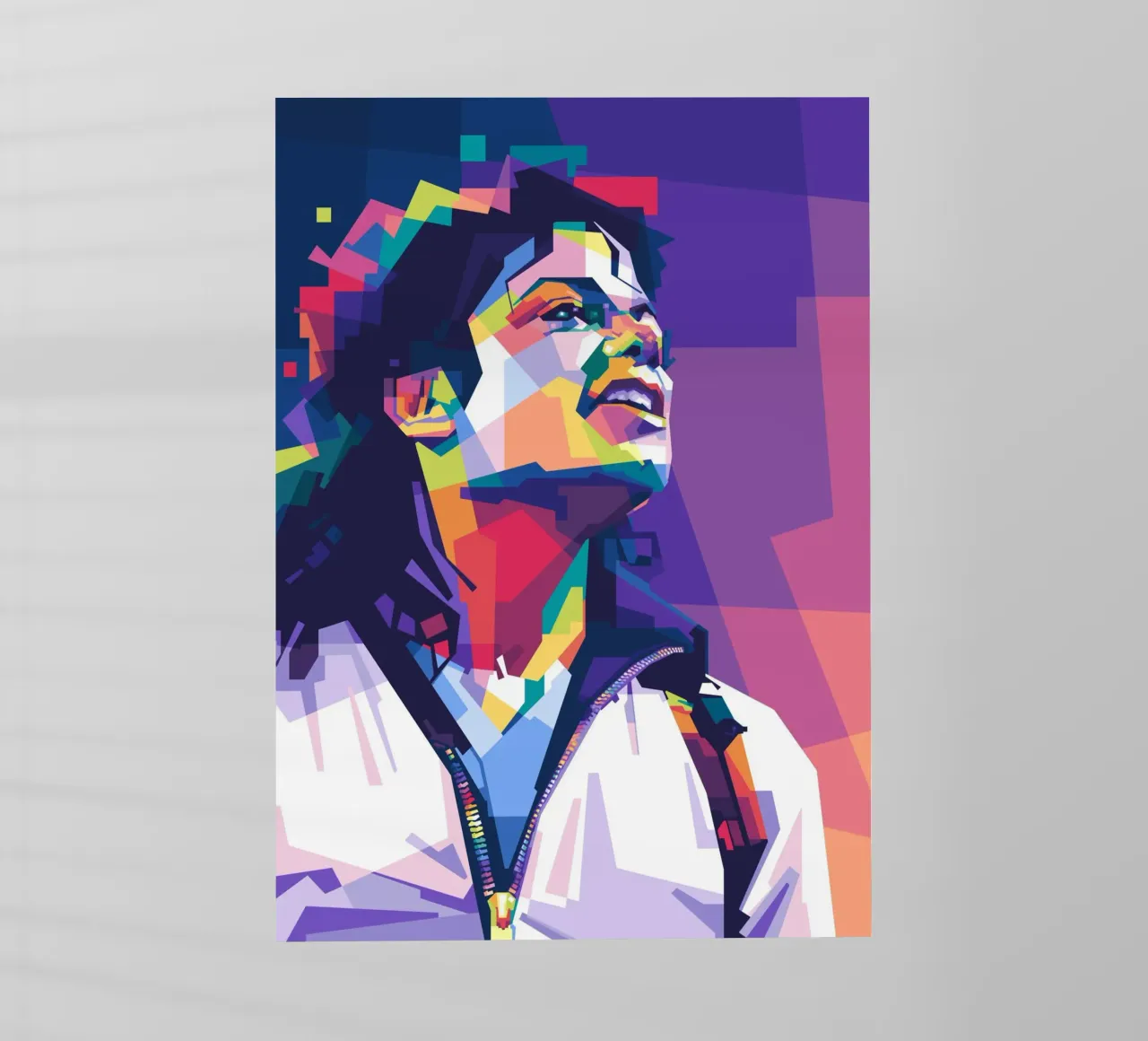 Michael Jackson WPAP pellicola backlit da Alkahfsmart