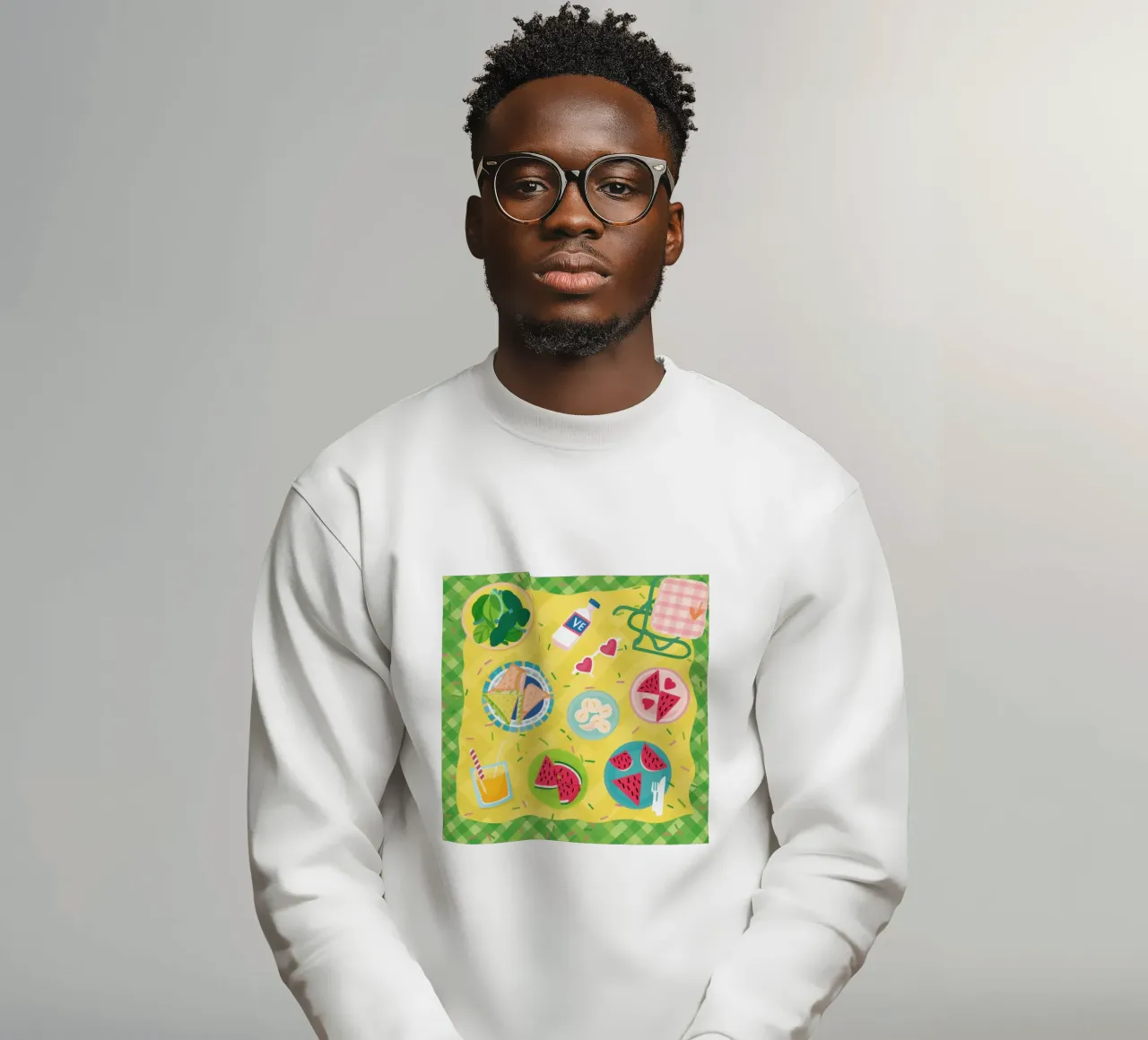 Flatlay di Joyful Foodie felpa da Sky Velour