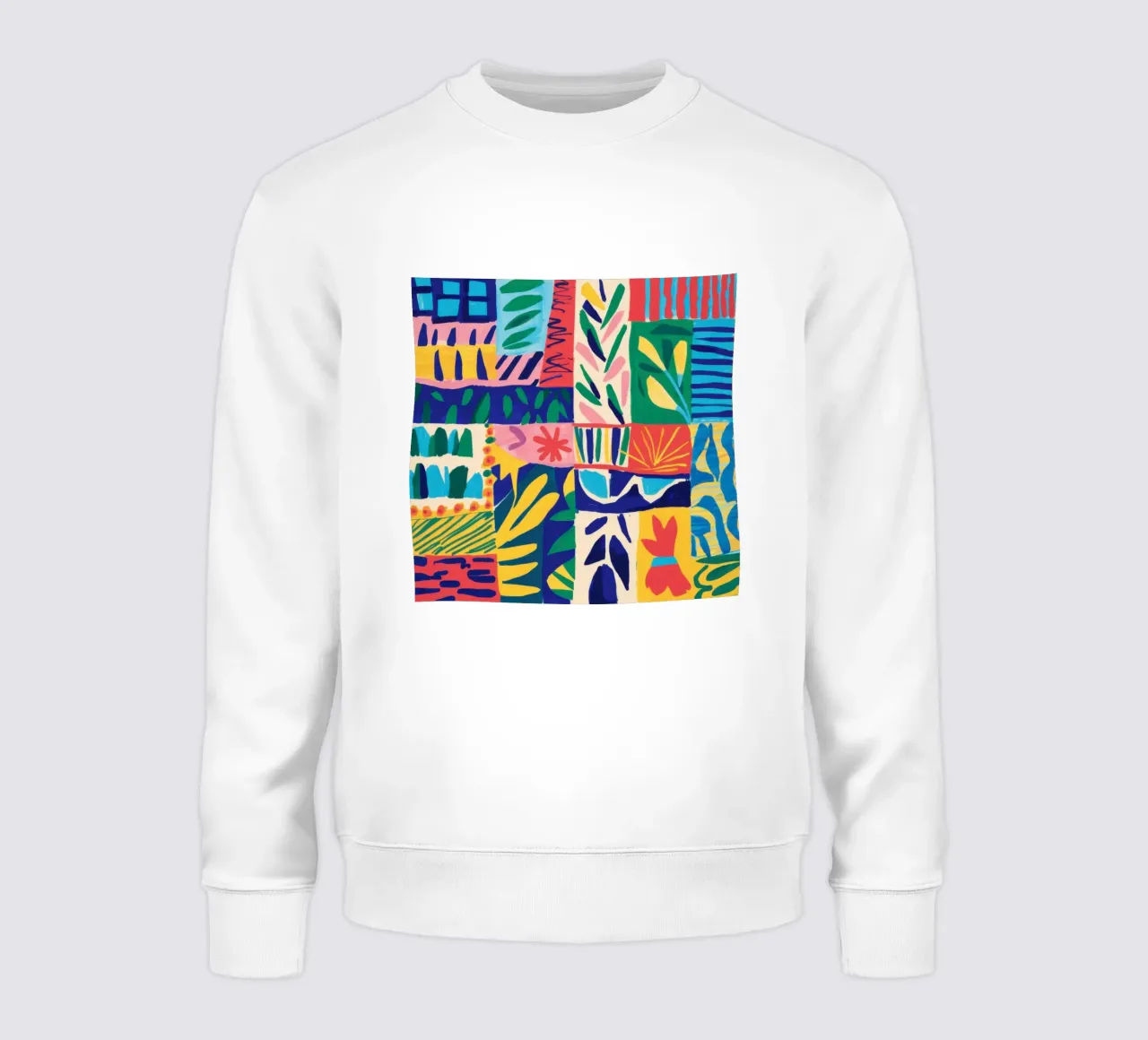 Patchwork della giungla fauvista felpa da Sky Velour