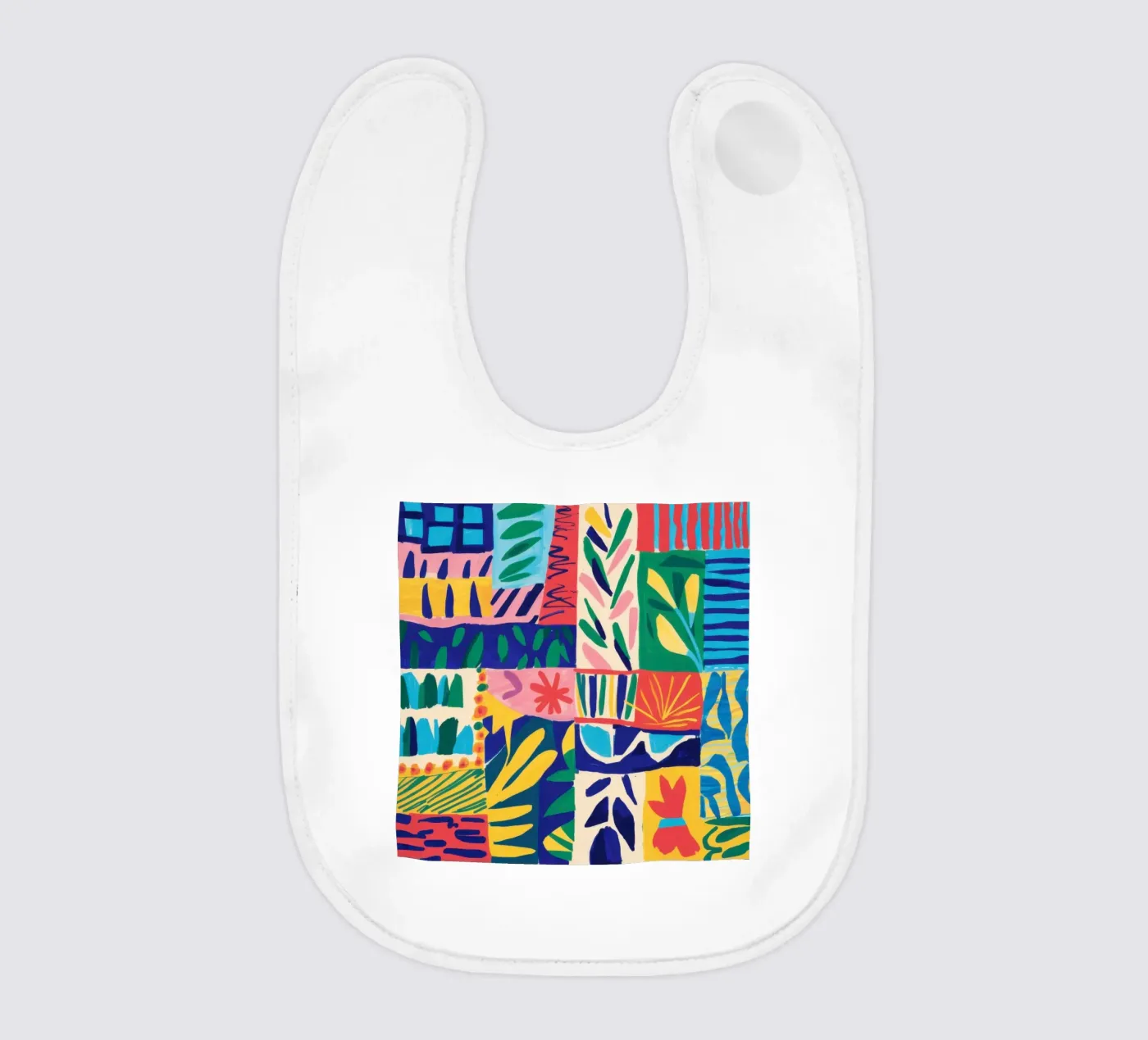 Fauvist Jungle Patchwork bavaglino da Sky Velour