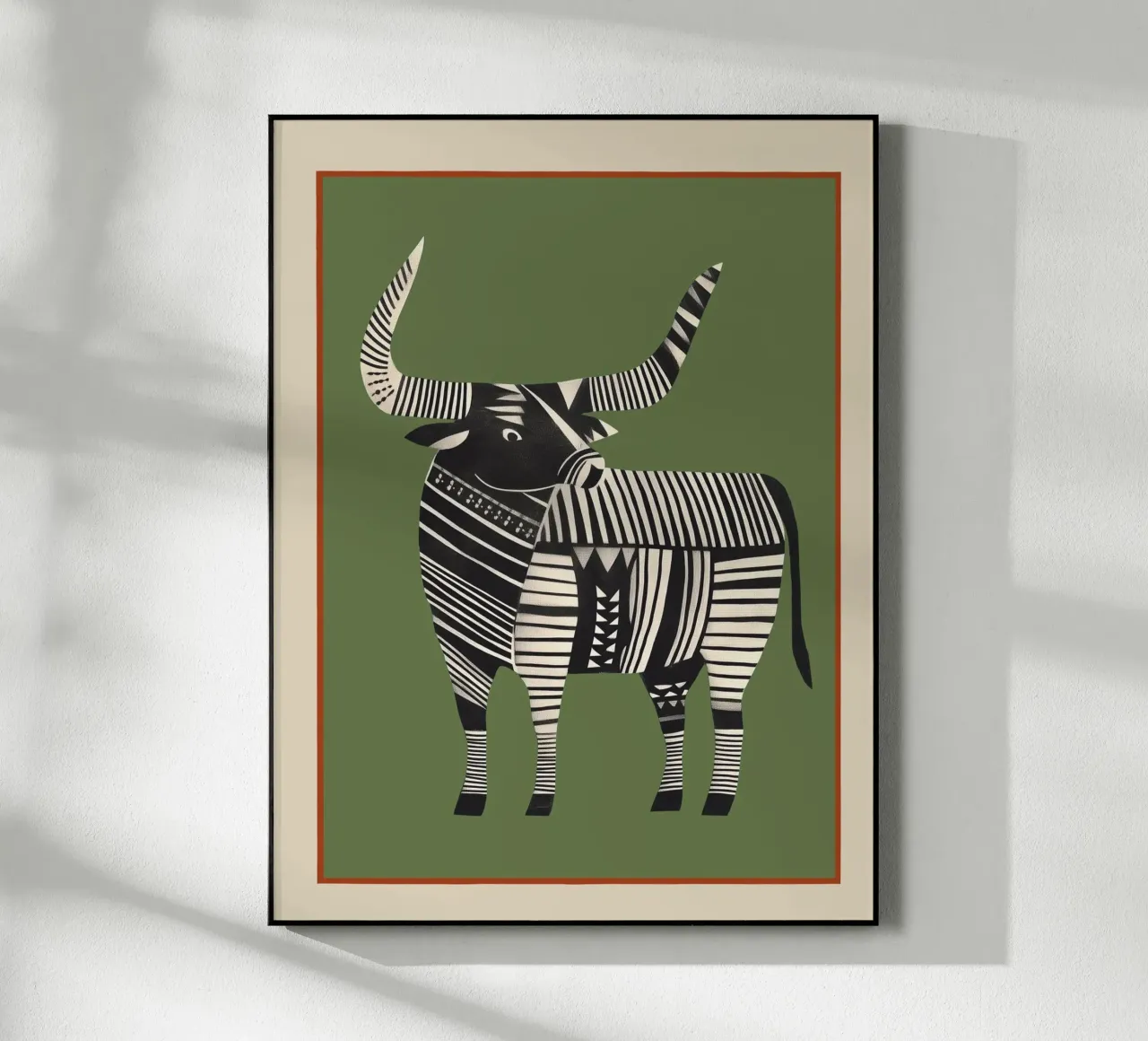 Toro a strisce plexiglass da cityart