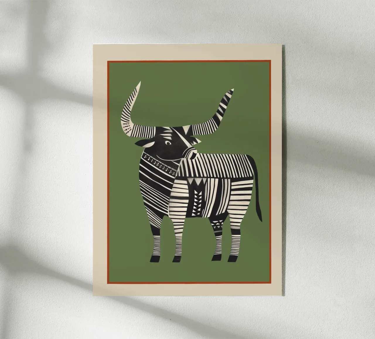 Toro a strisce plexiglass da cityart