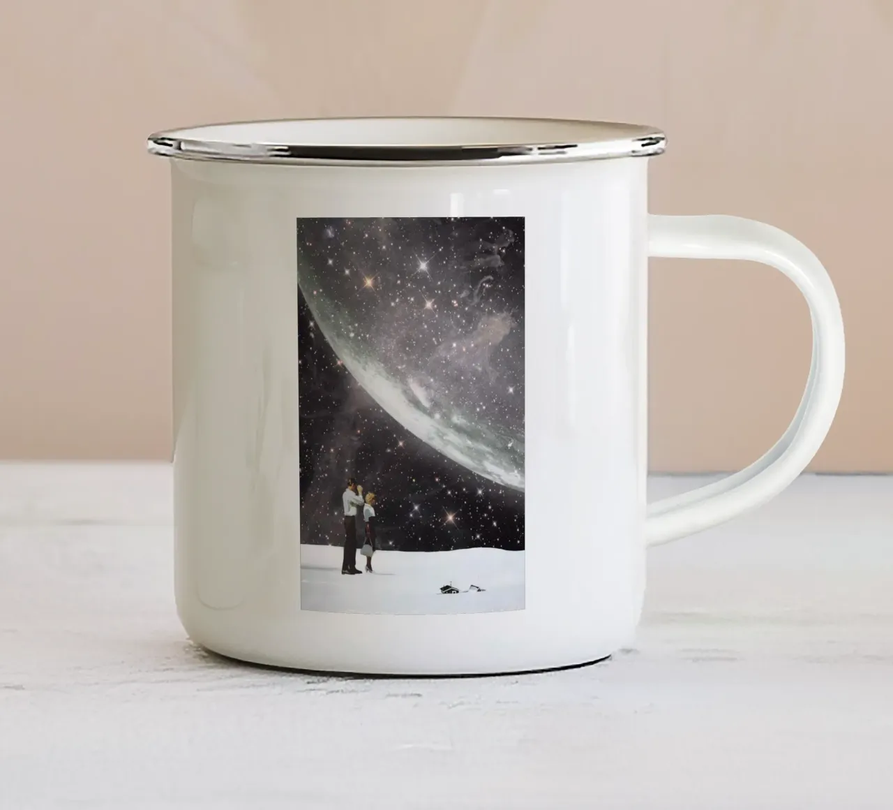 Dov'è? tazza in smalto da Dapidoka