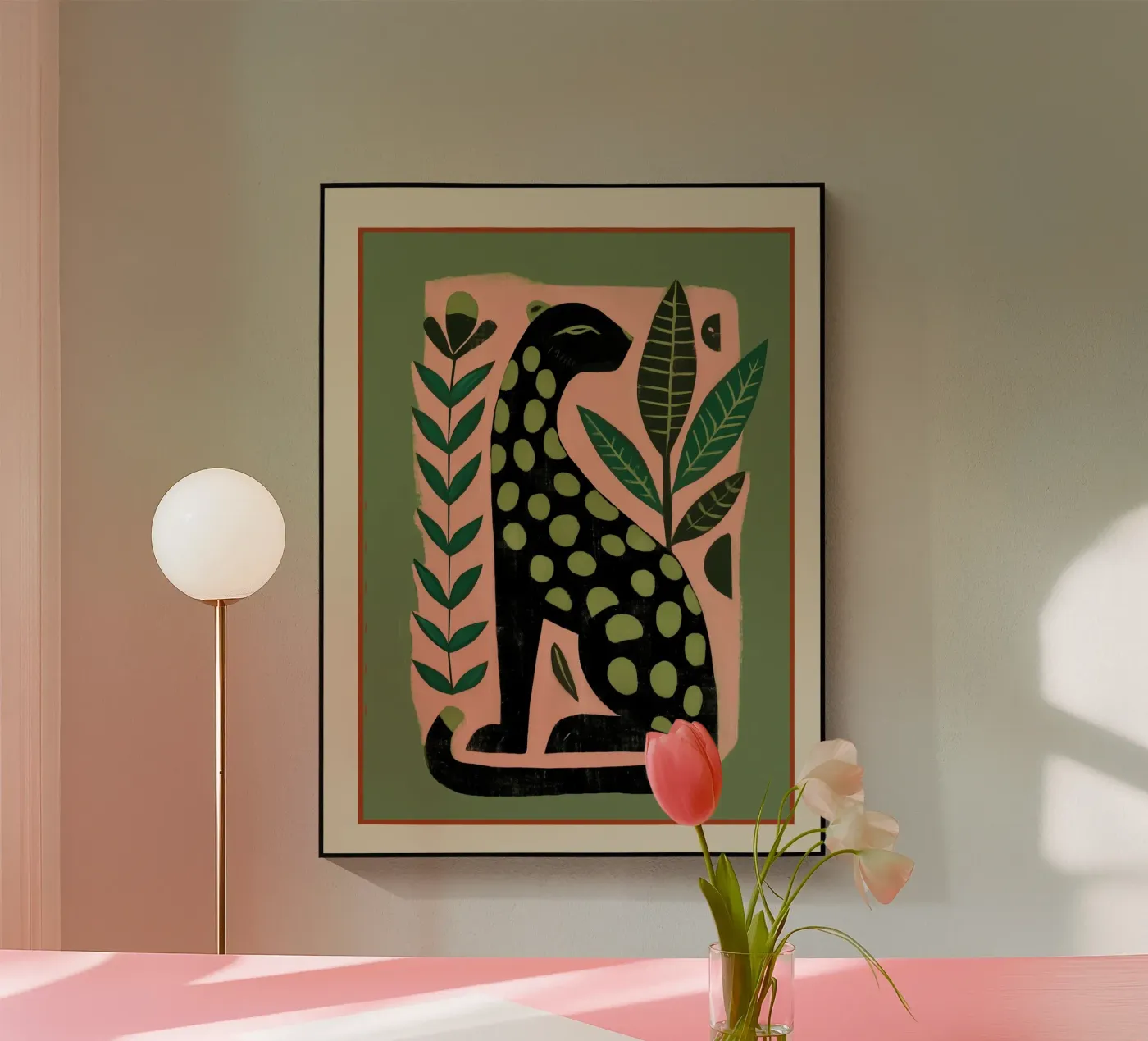 Gatto maculato plexiglass da cityart