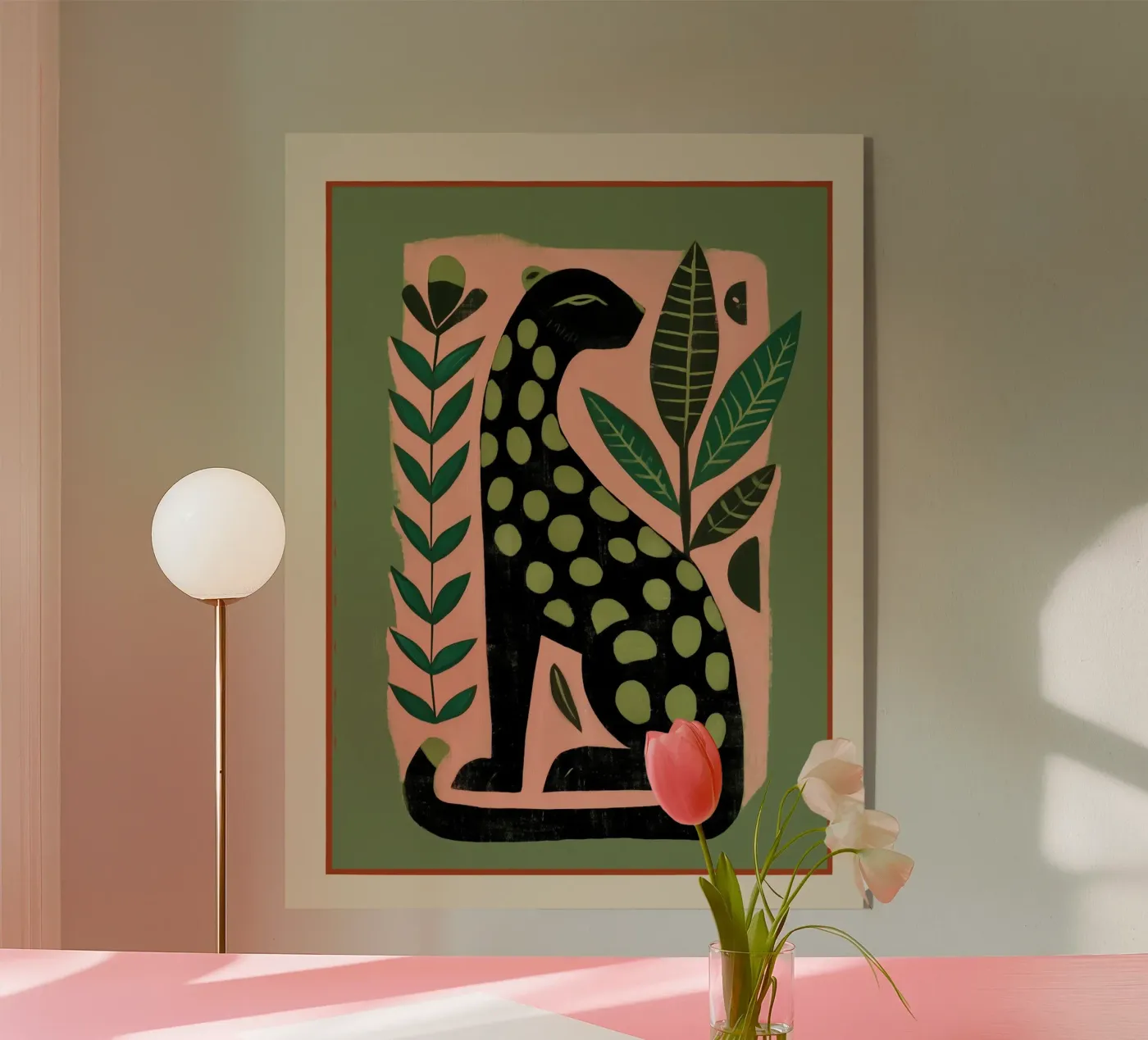 Gatto maculato plexiglass da cityart