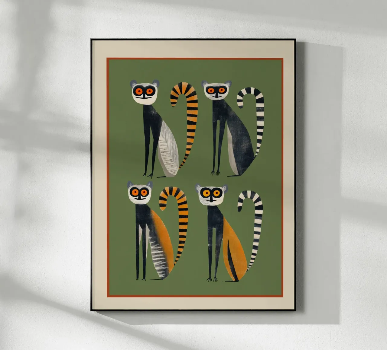 Striped Lemurs plexiglass da cityart