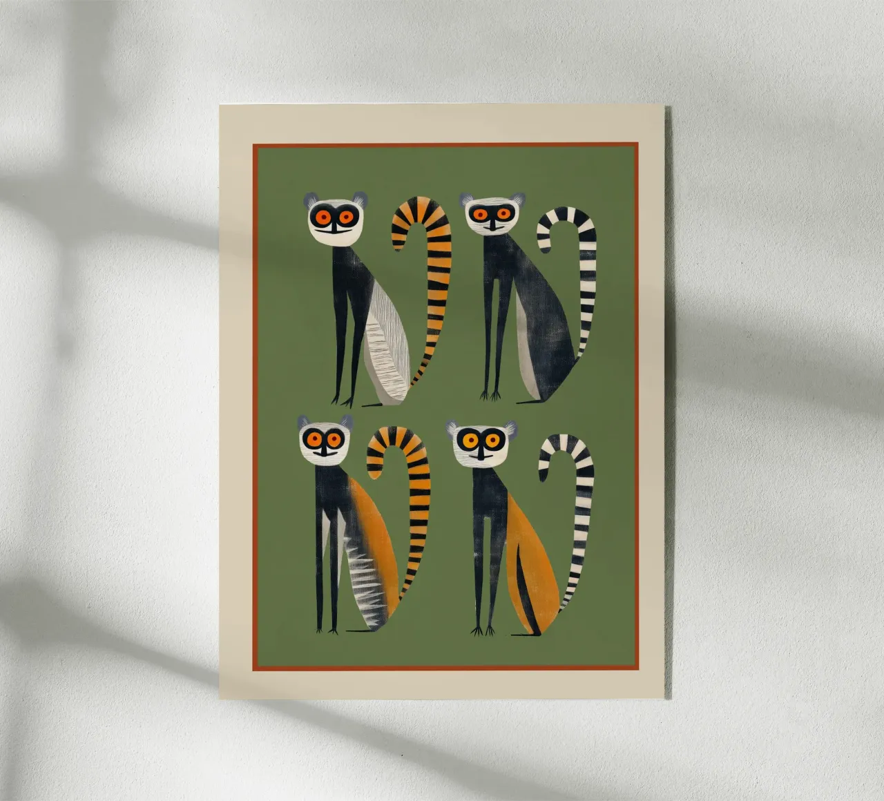 Striped Lemurs plexiglass da cityart