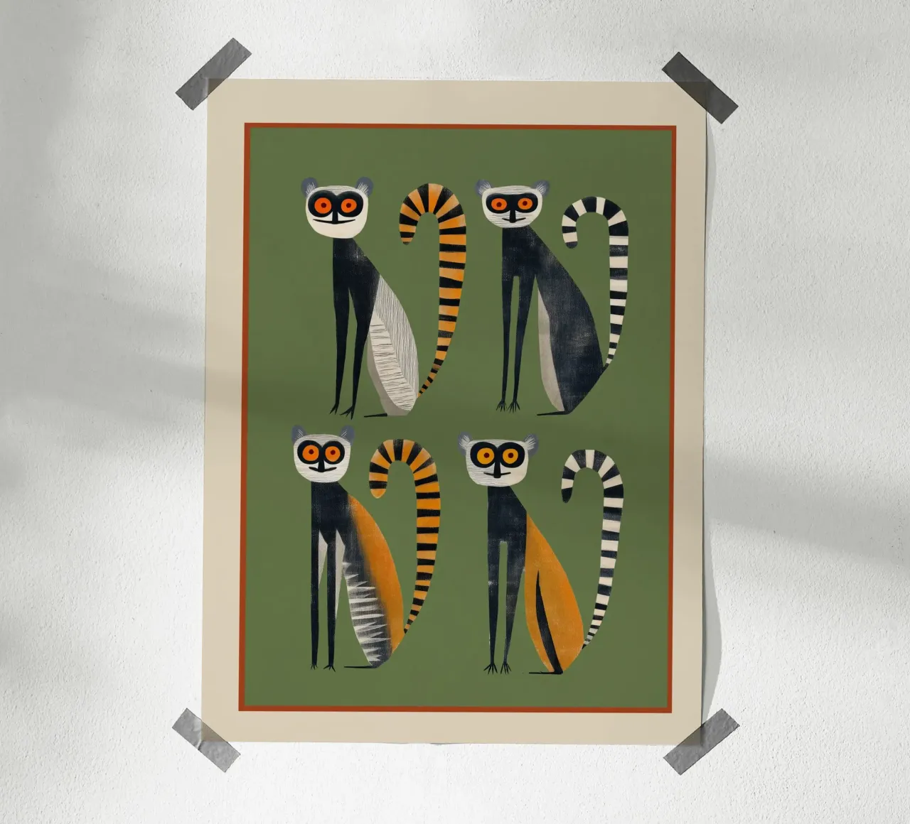 Striped Lemurs poster da cityart