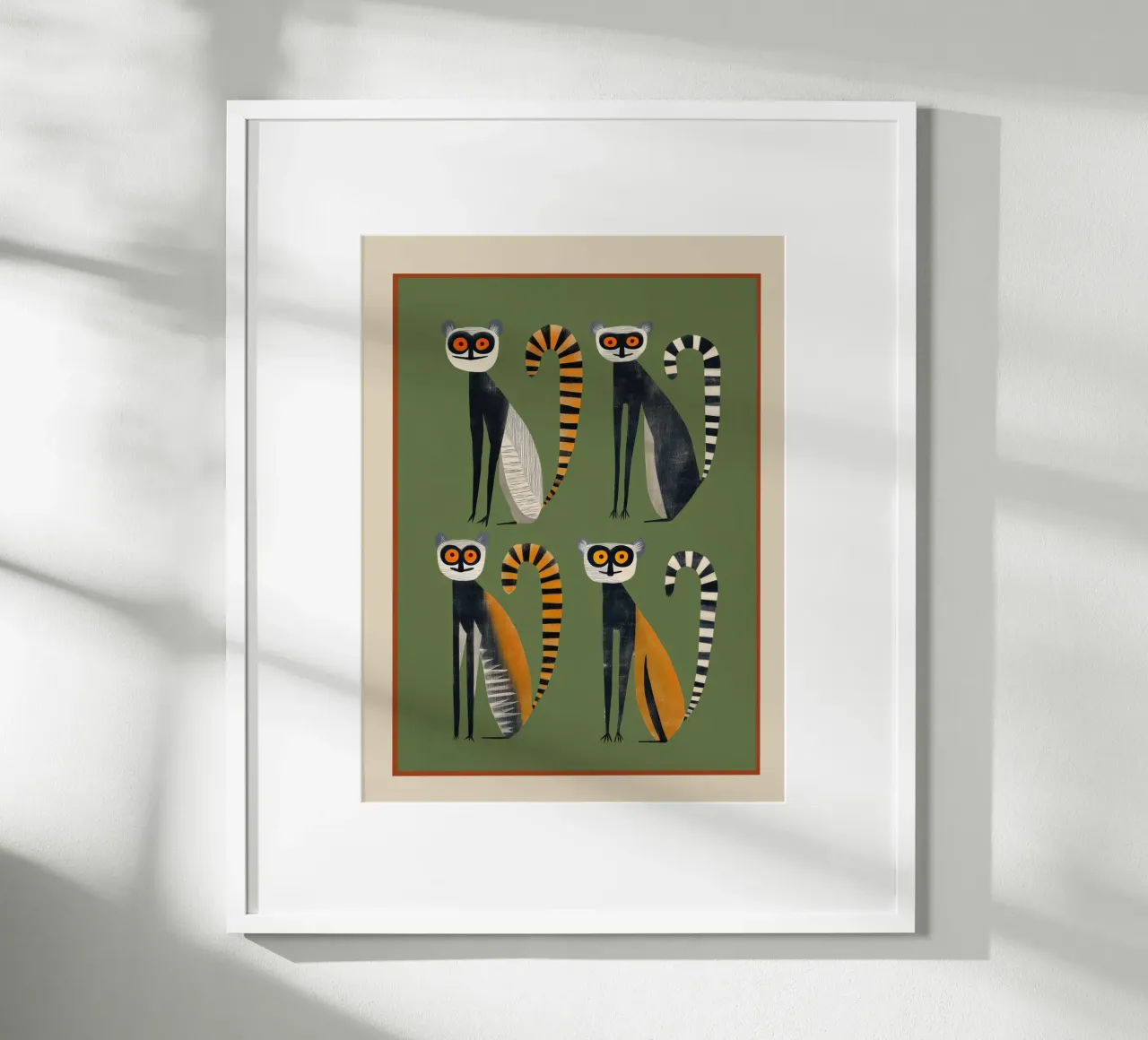 Striped Lemurs poster da cityart