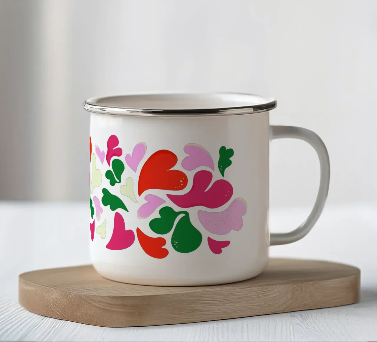 Modern Valentines tazza in smalto da klossisch