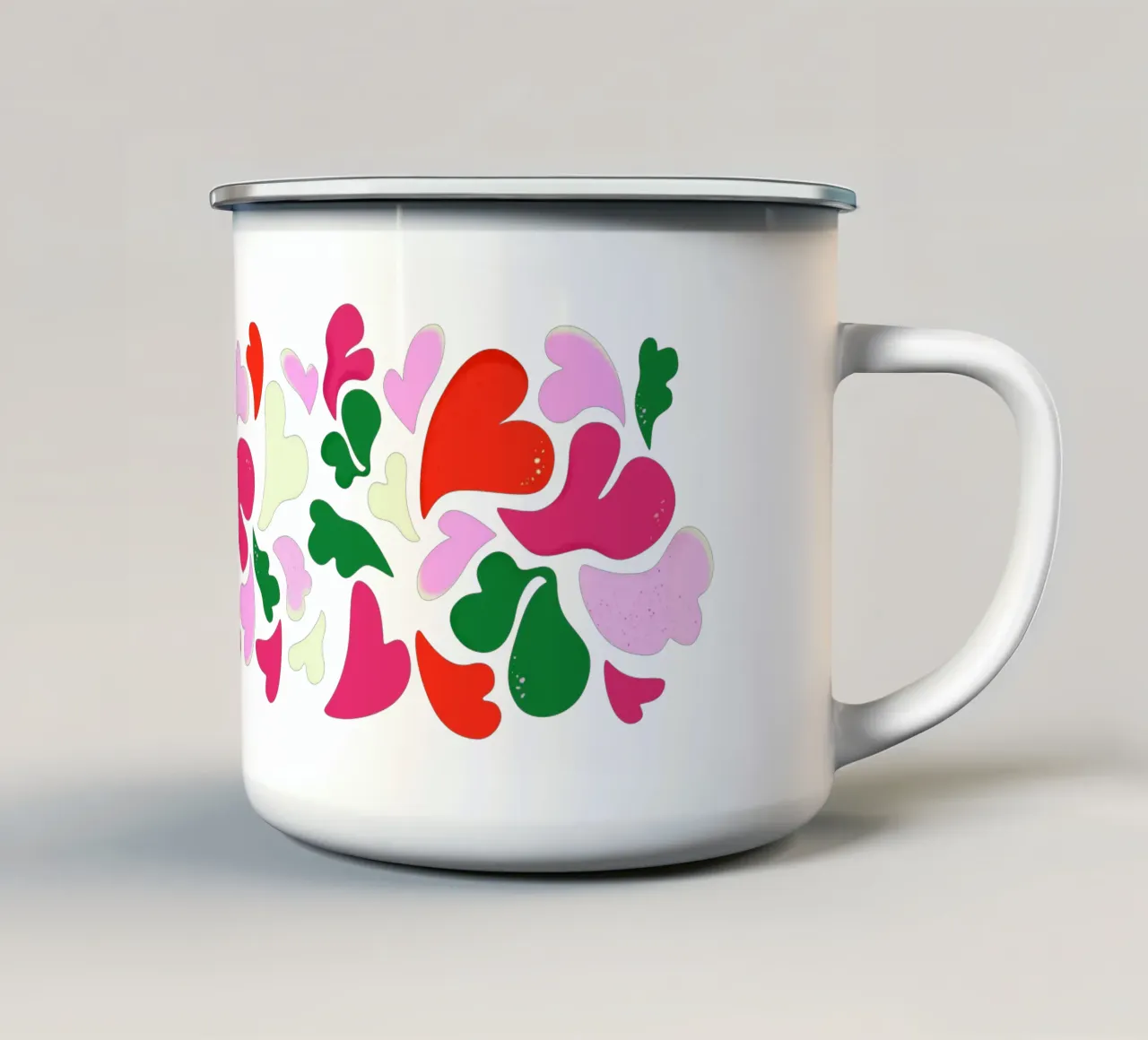 Modern Valentines tazza in smalto da klossisch