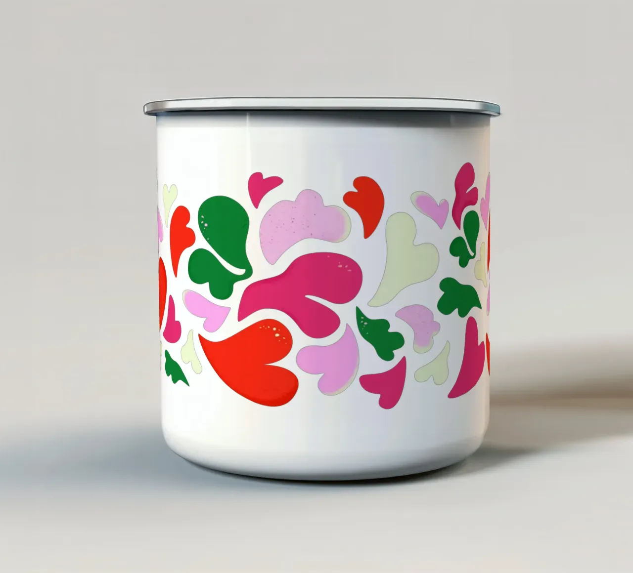 Modern Valentines tazza in smalto da klossisch