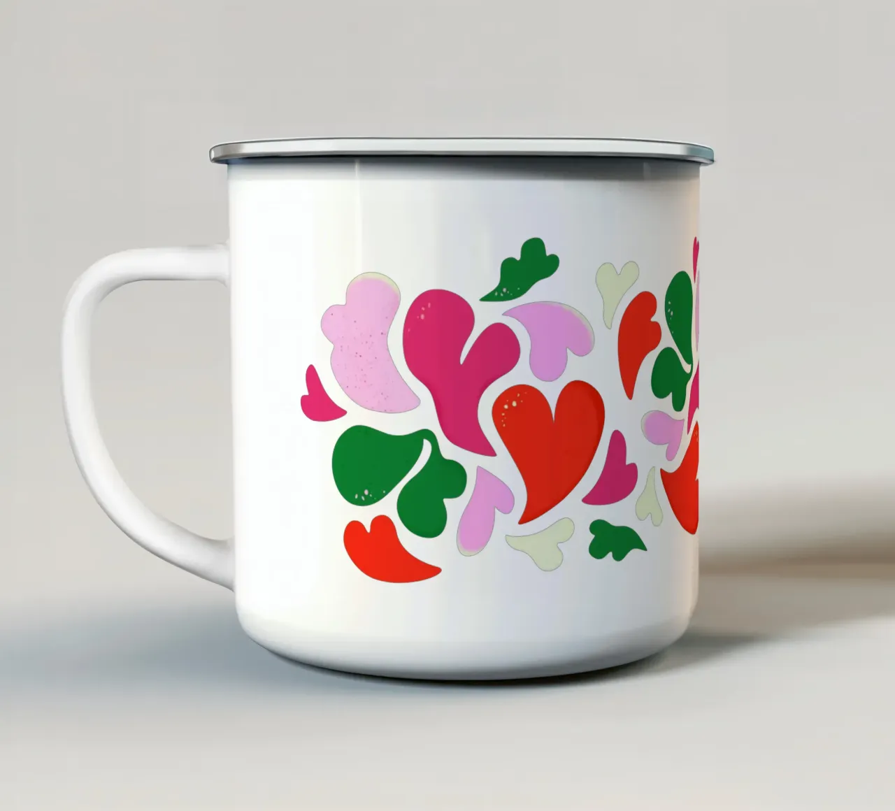 Modern Valentines tazza in smalto da klossisch