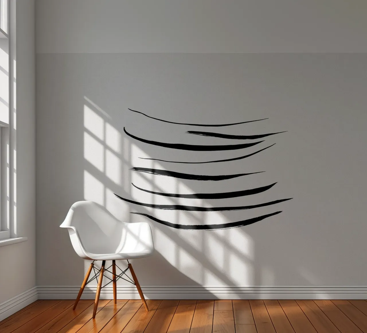Minimalist Black Painting photo wallpaper by Orara Studio