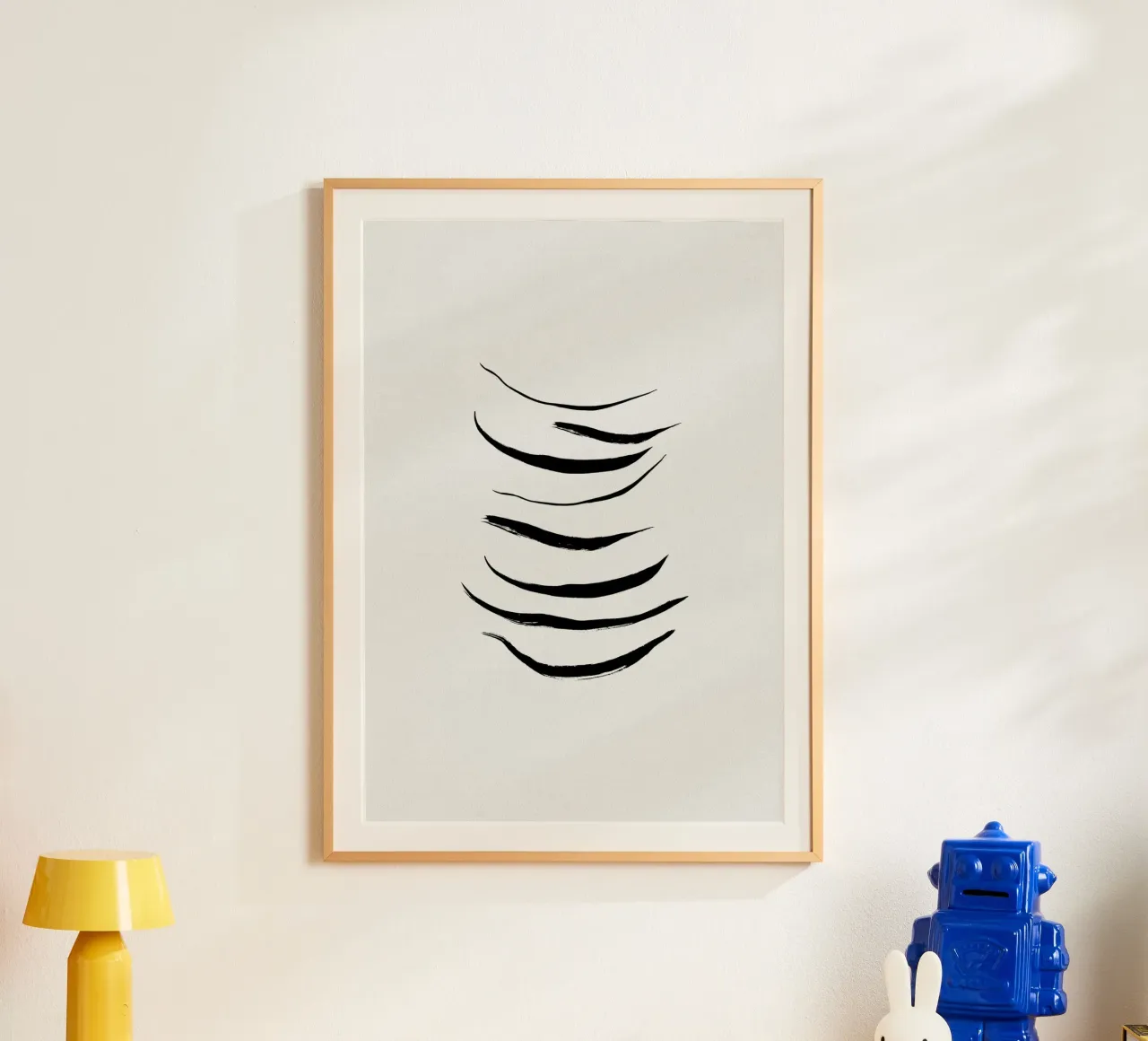 Pittura nera minimalista carta hahnemühle da Orara Studio