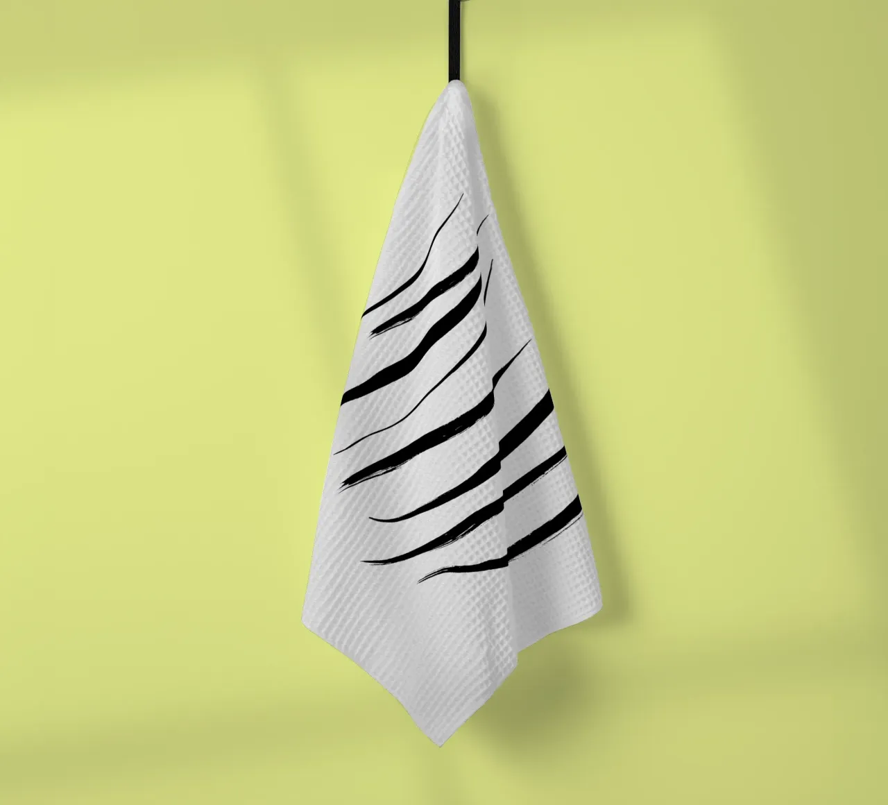 Pittura nera minimalista canovaccio da cucina da Orara Studio