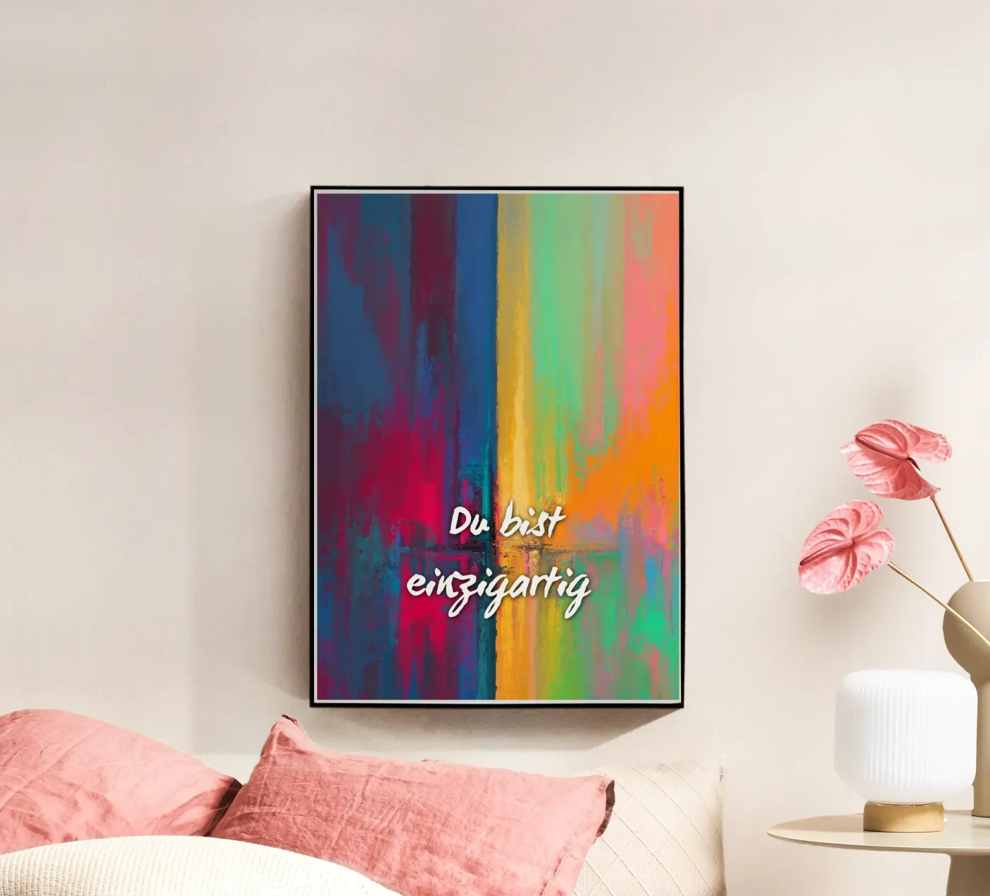 DU BIST EINZIGARTIG plexiglass da Daily Motivation