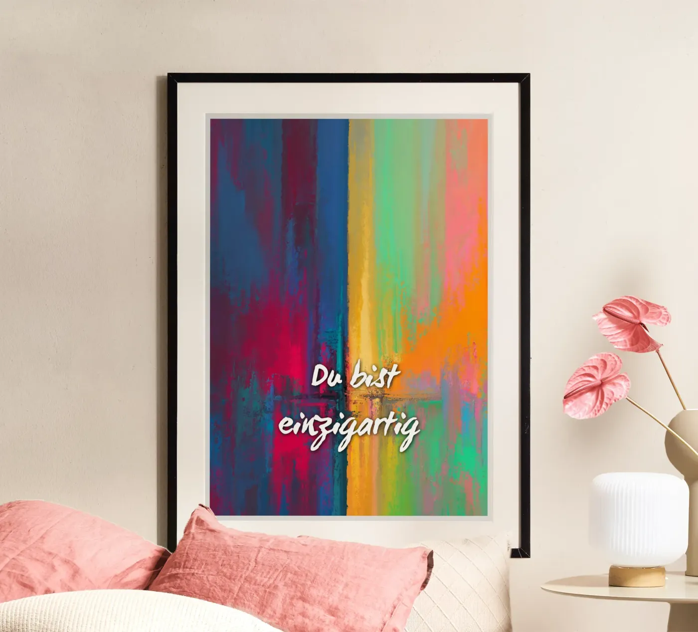 DU BIST EINZIGARTIG poster by Daily Motivation
