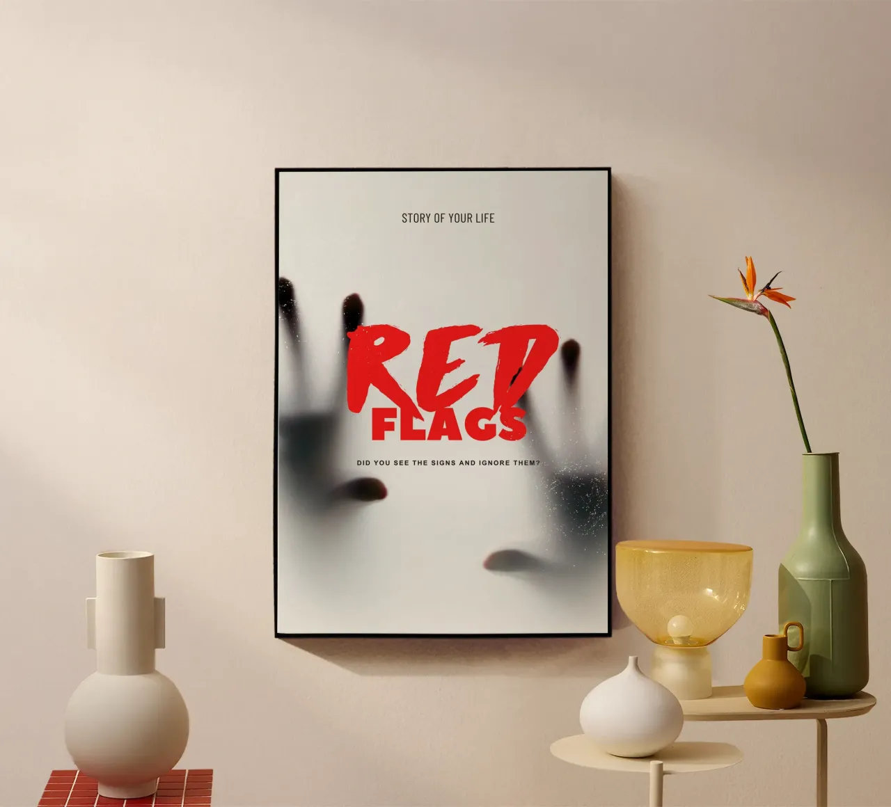 RED FLAGS plexiglass da ARTEVO