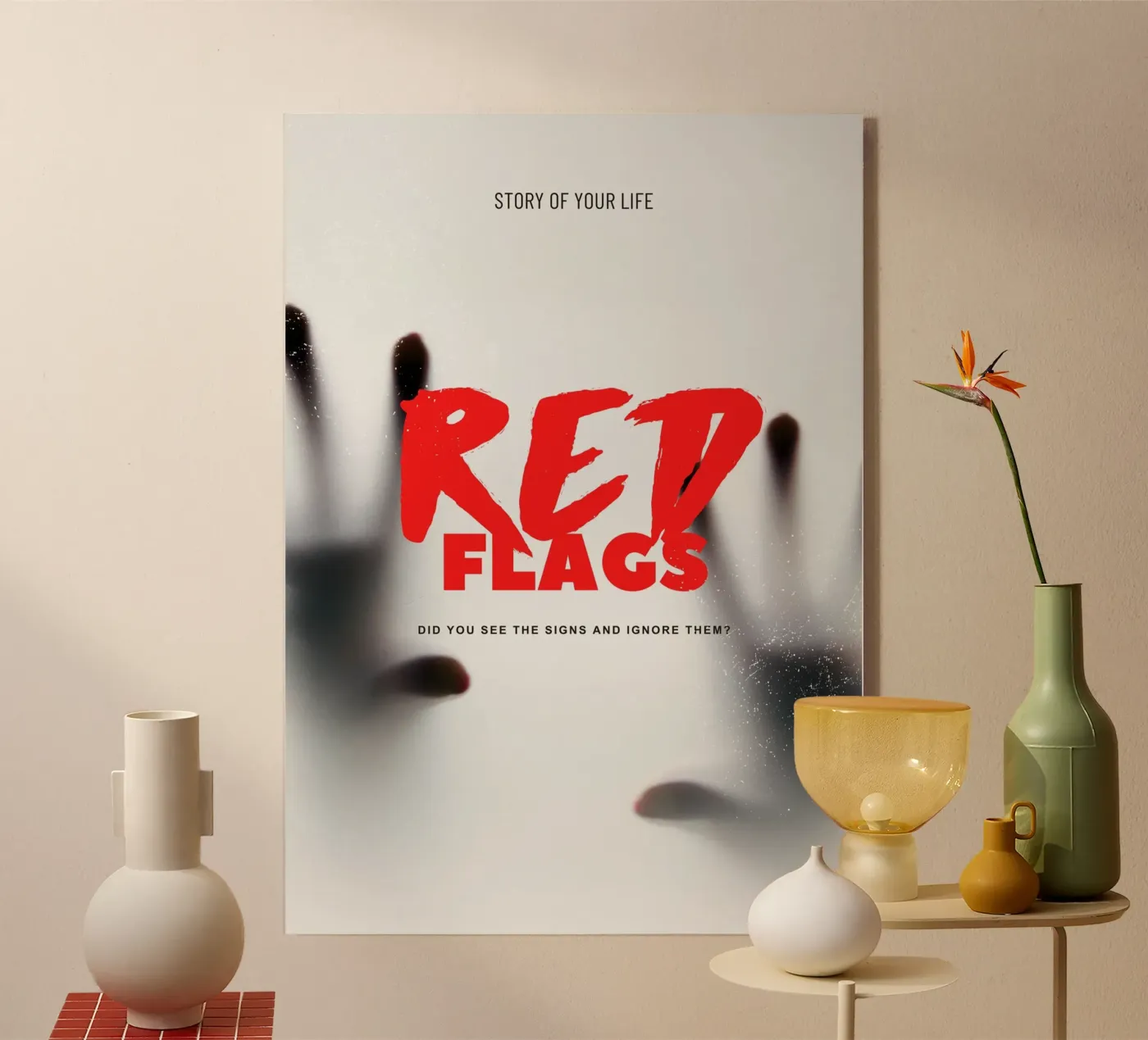 RED FLAGS acryl van ARTEVO