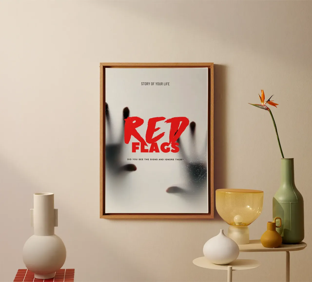 RED FLAGS tela da ARTEVO