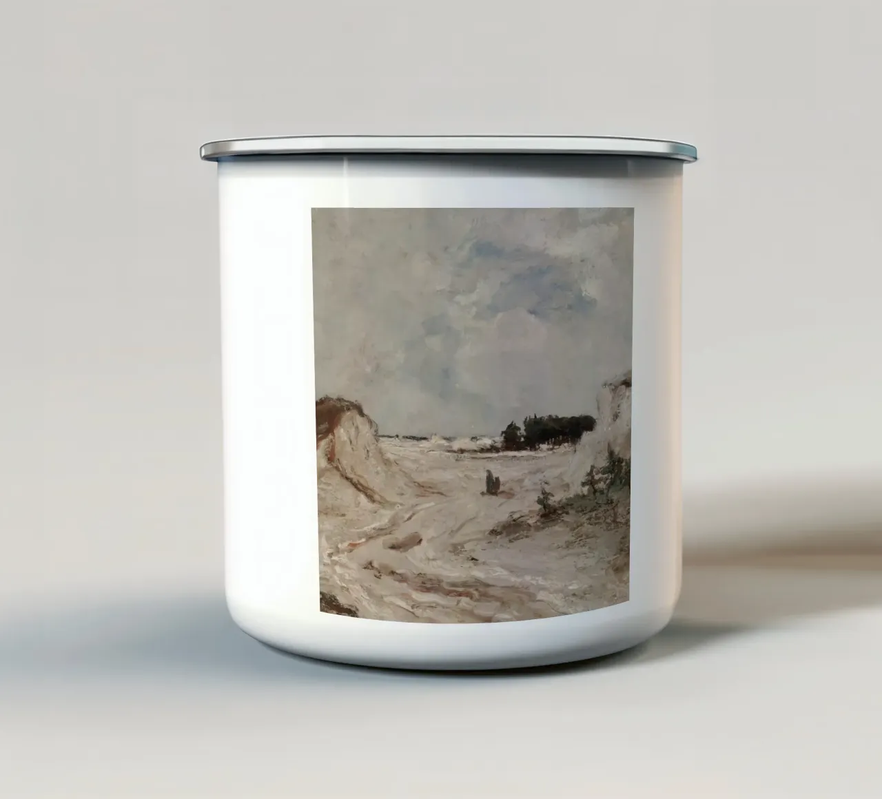 Paesaggio desertico d'epoca tazza in smalto da Vintage Posters