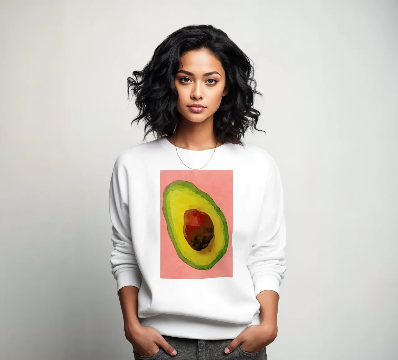 Avocado for Lola felpa da Xchange Art Studio