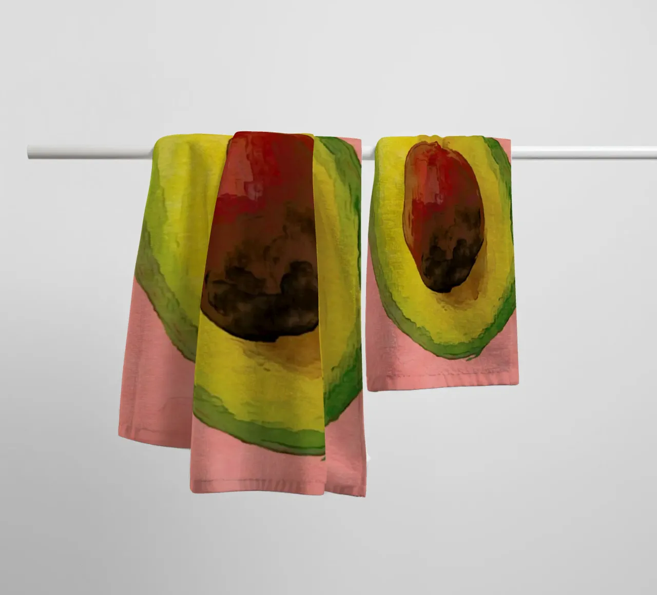 Avocado for Lola asciugamano da bagno da Xchange Art Studio
