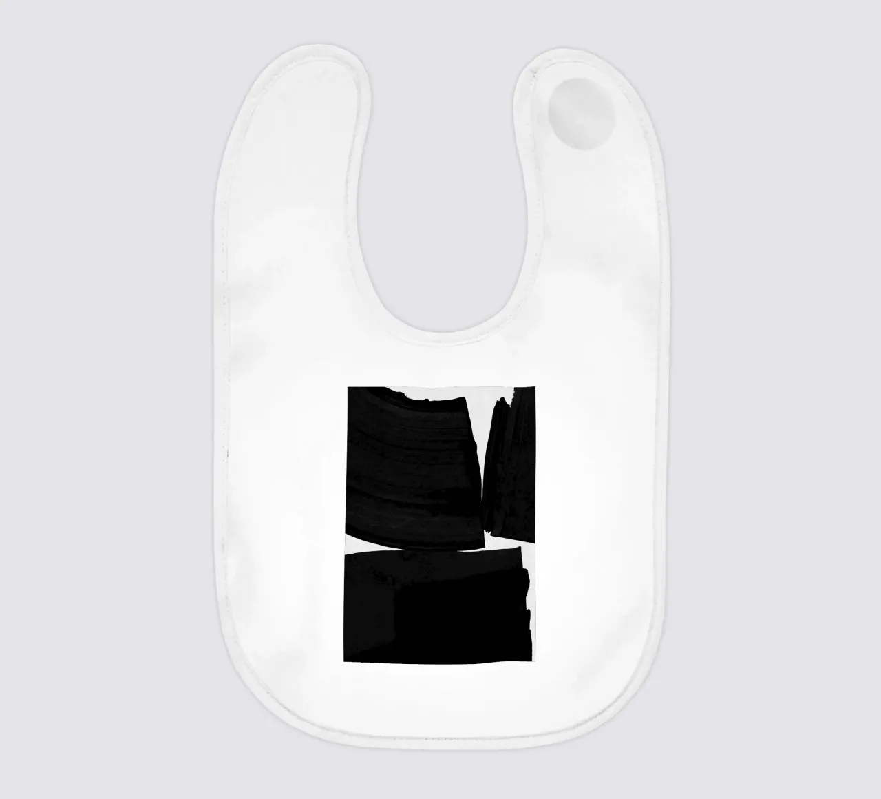 Pittura minimalista Nero I bavaglino da Orara Studio