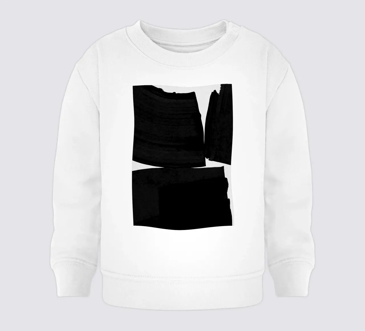 Pittura minimalista Nero I felpa neonato da Orara Studio